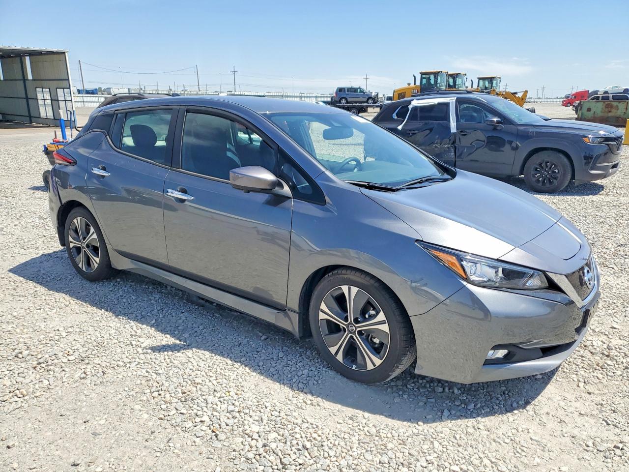 2021 Nissan Leaf Sv Gray vin: 1N4AZ1CV8MC555084