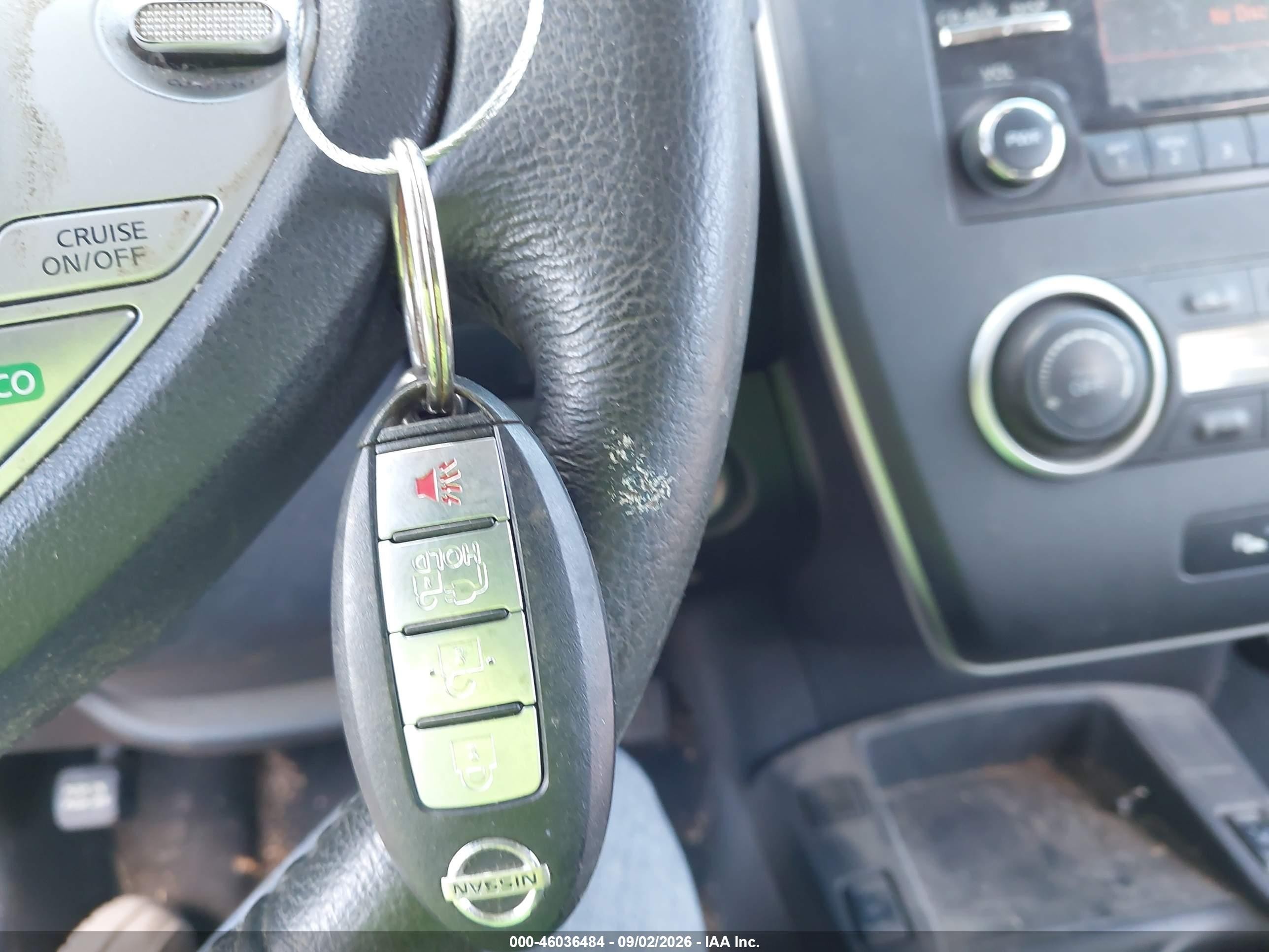 2015 Nissan Leaf S   White vin: 1N4AZOCPOFC324176