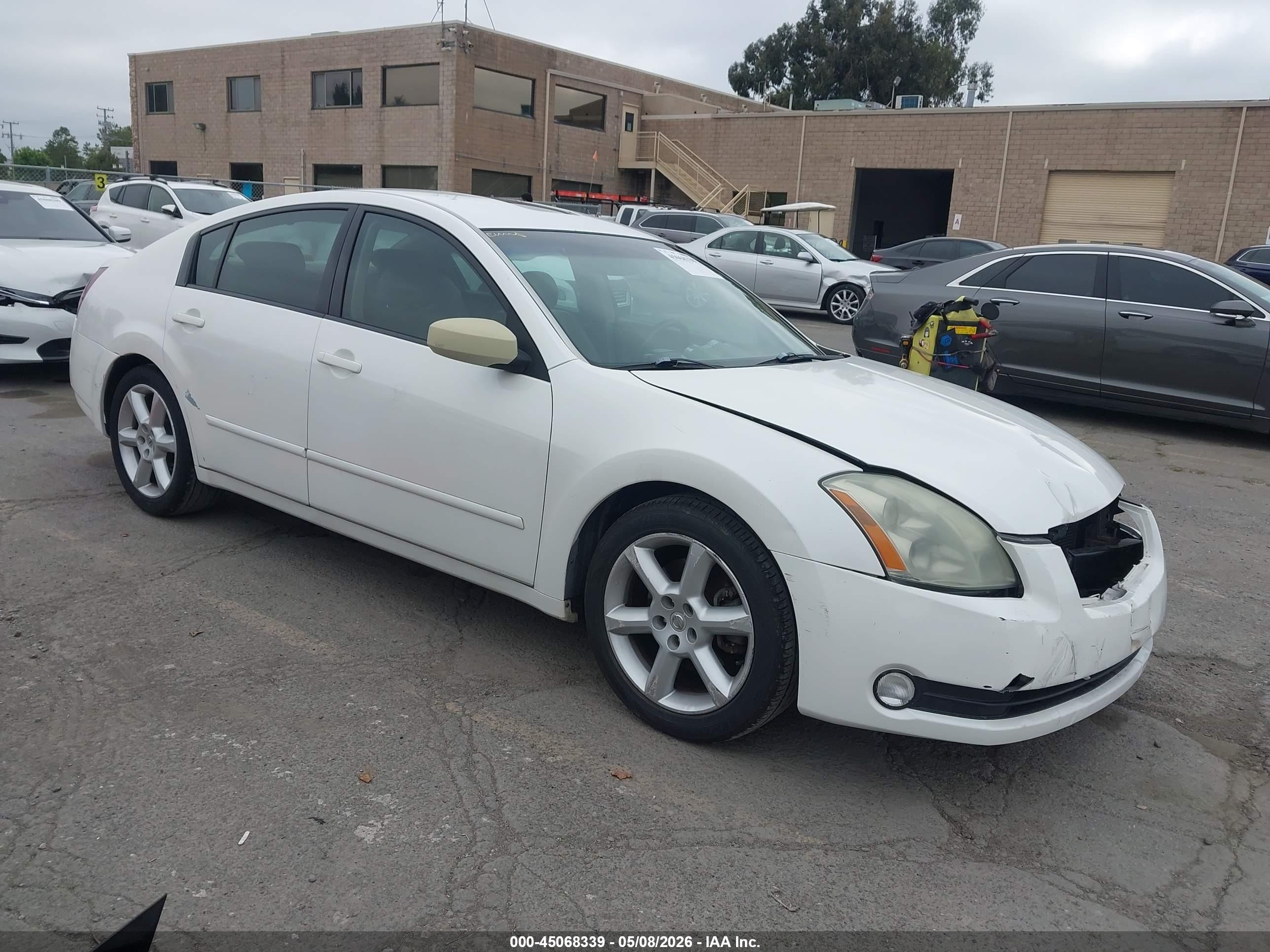 2004 Nissan Maxima 3.5 Se White vin: 1N4BA41E04C832634