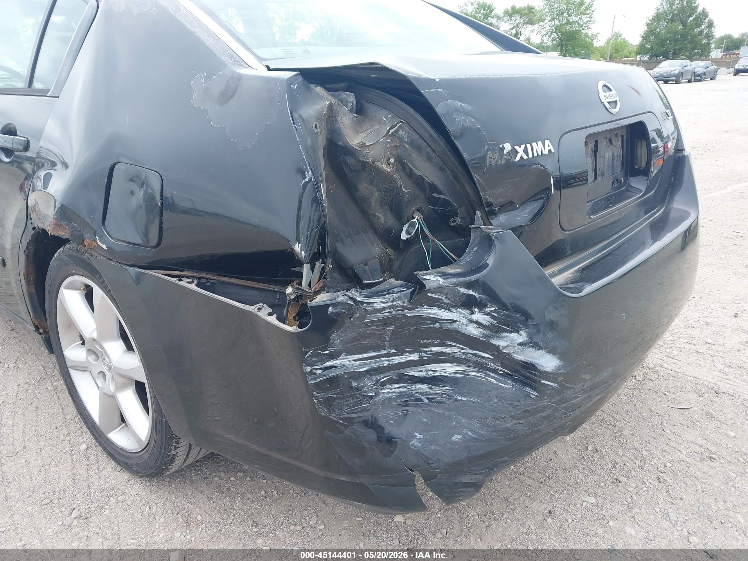 2005 Nissan Maxima 3.5 Se Black vin: 1N4BA41E05C840993