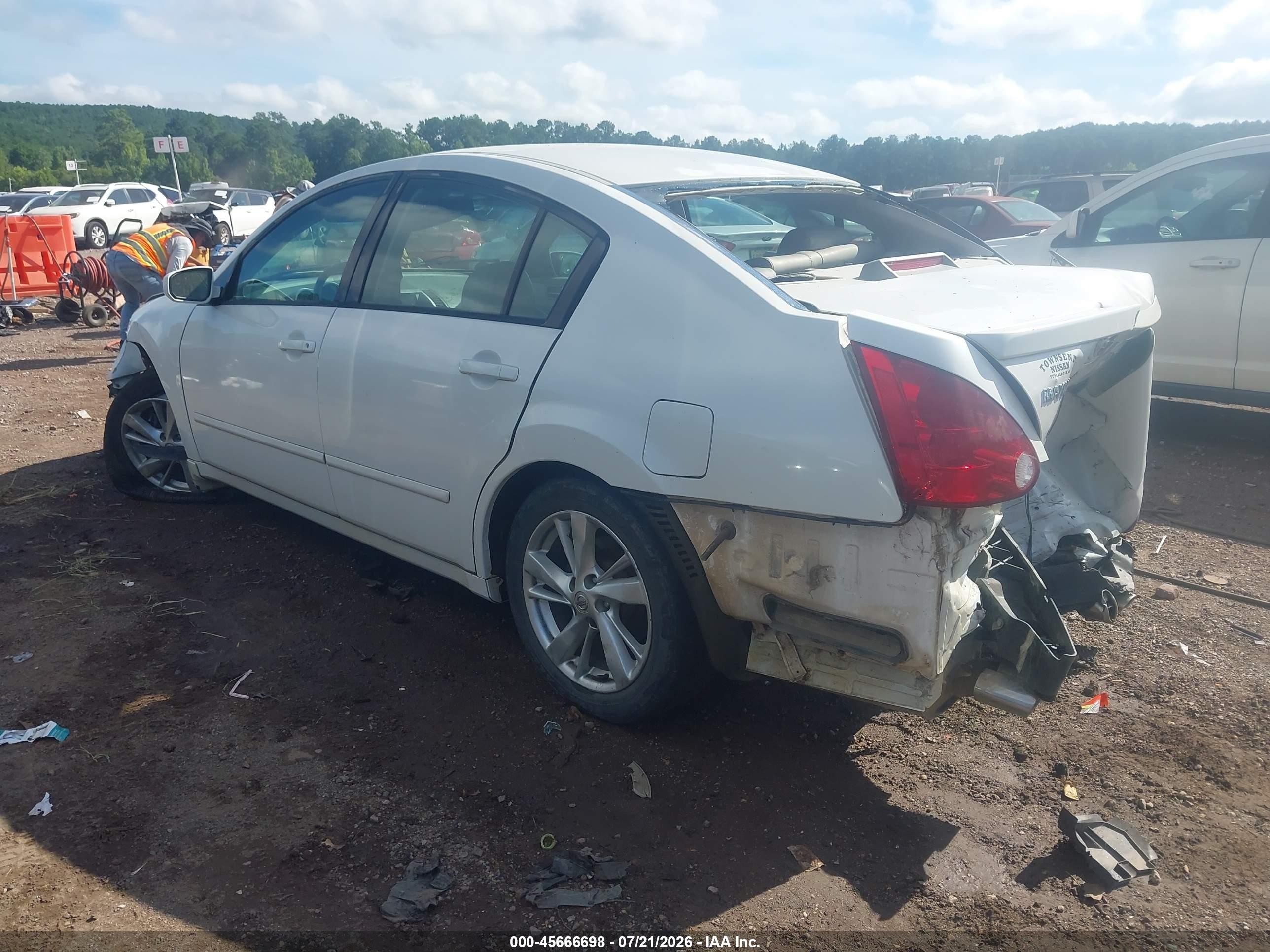 2006 Nissan Maxima 3.5 Se White vin: 1N4BA41E06C804805