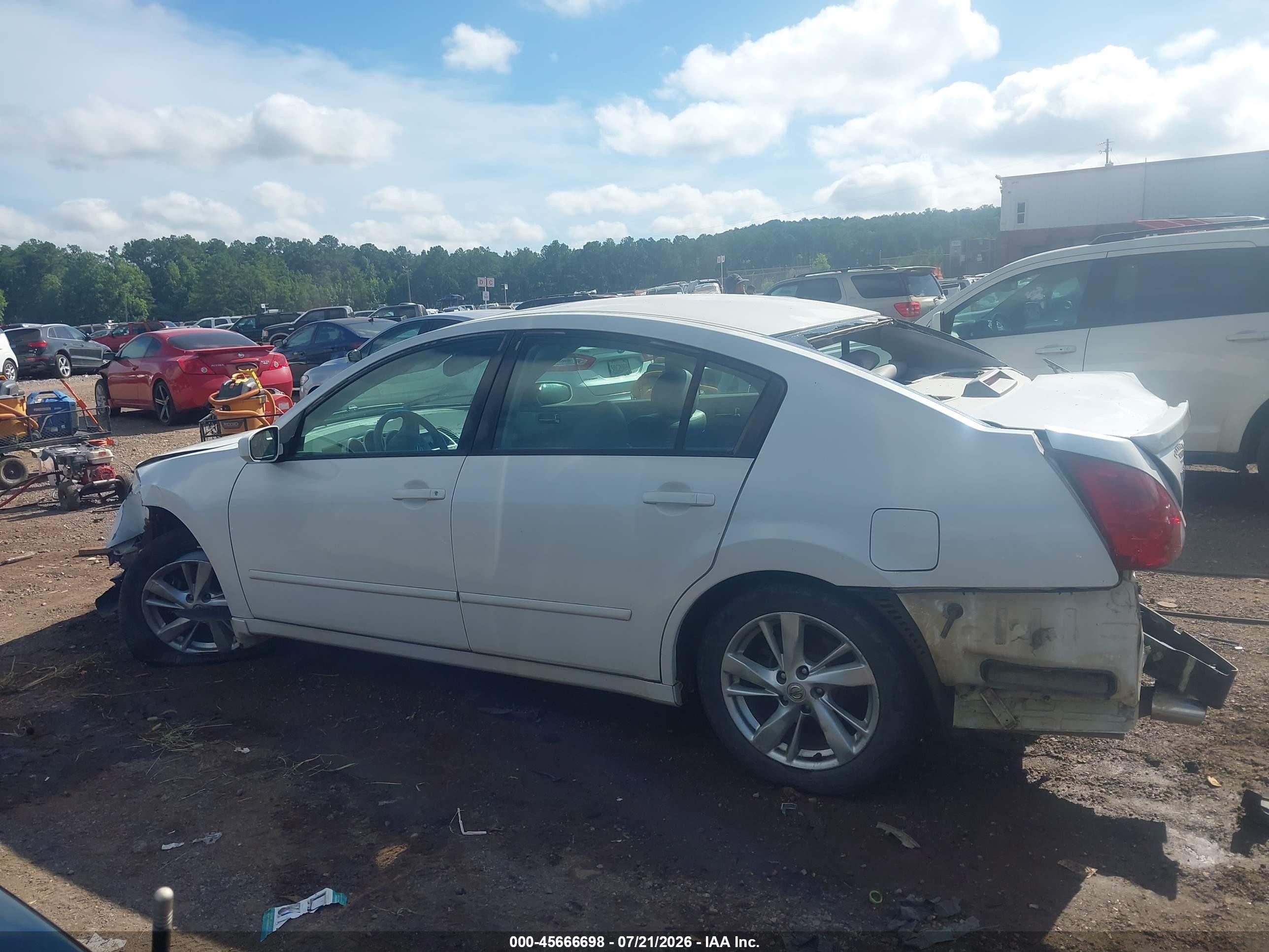 2006 Nissan Maxima 3.5 Se White vin: 1N4BA41E06C804805