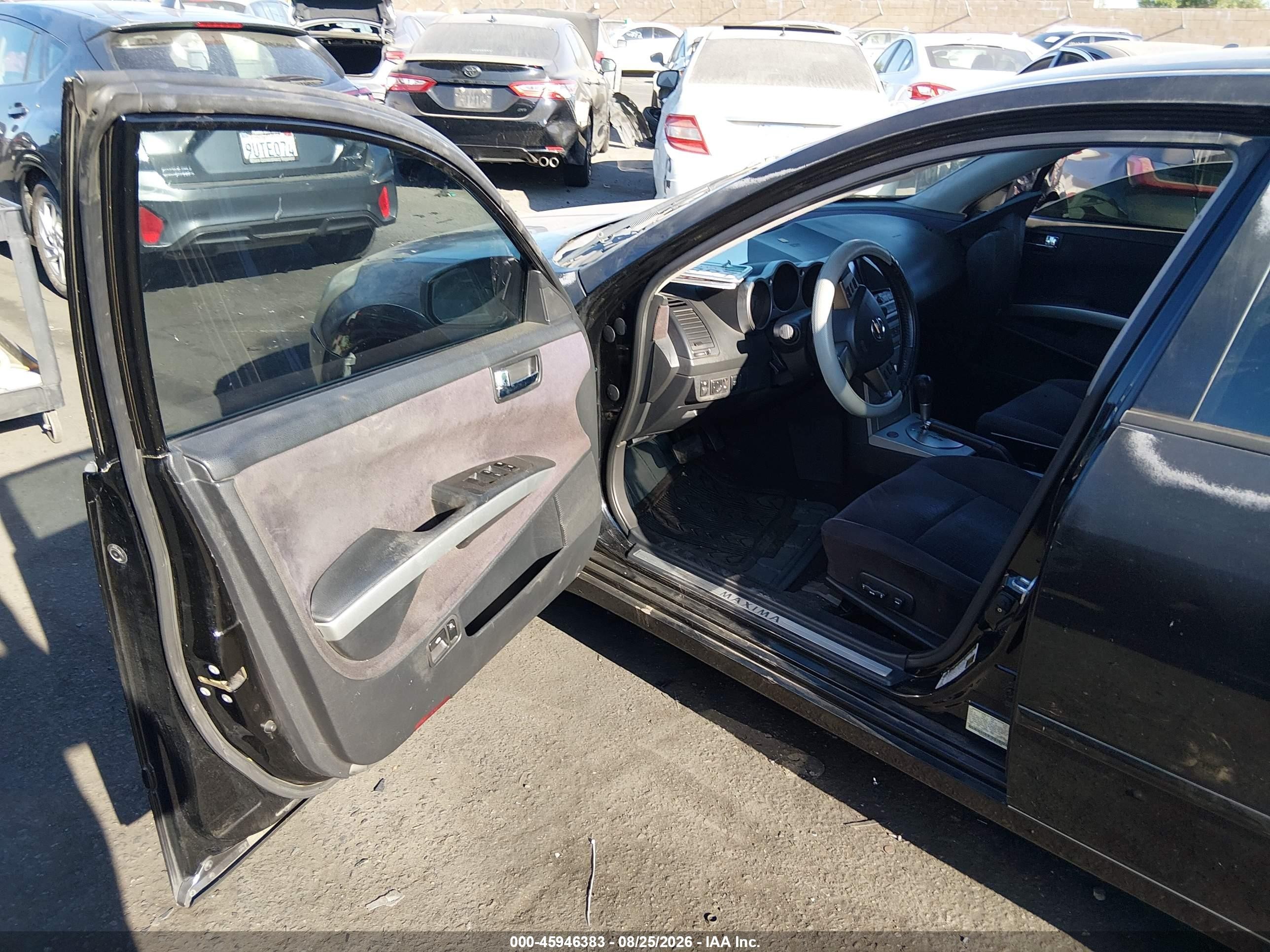 2006 Nissan Maxima 3.5 Se Black vin: 1N4BA41E06C836198
