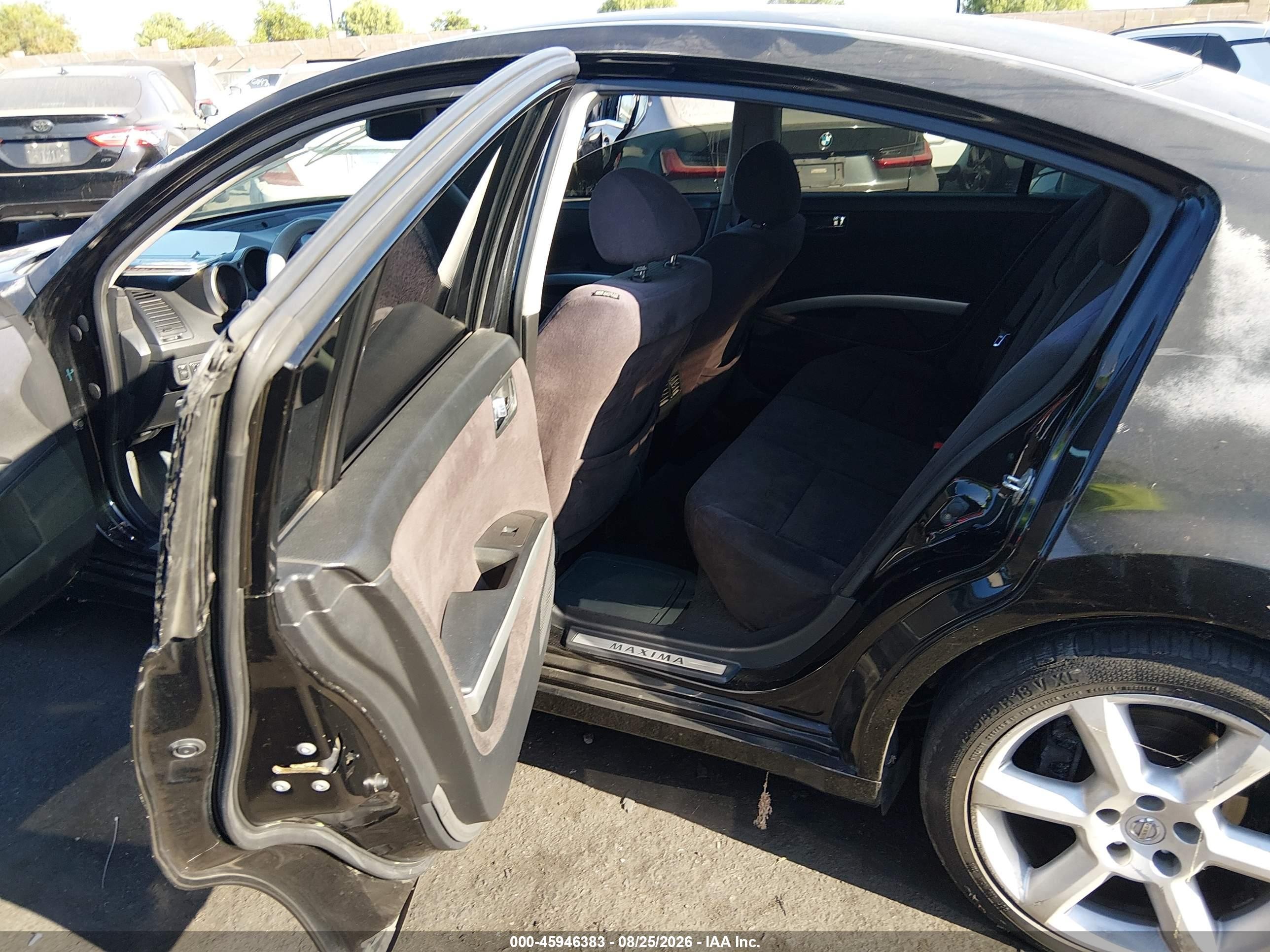 2006 Nissan Maxima 3.5 Se Black vin: 1N4BA41E06C836198