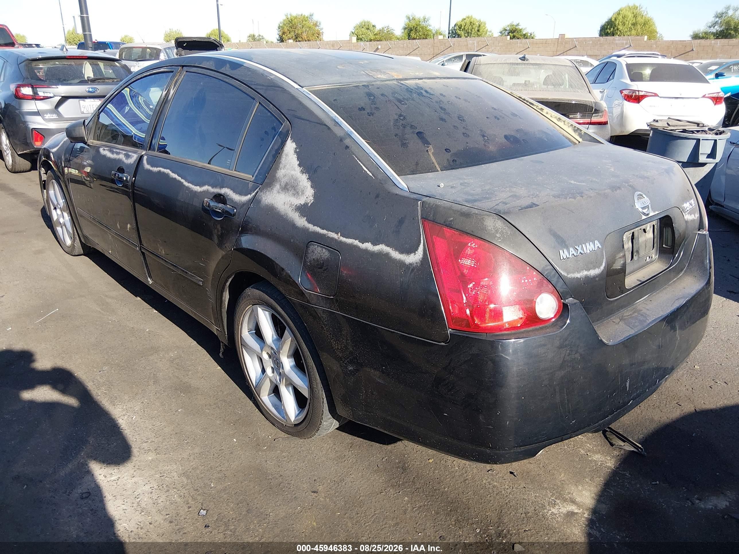 2006 Nissan Maxima 3.5 Se Black vin: 1N4BA41E06C836198