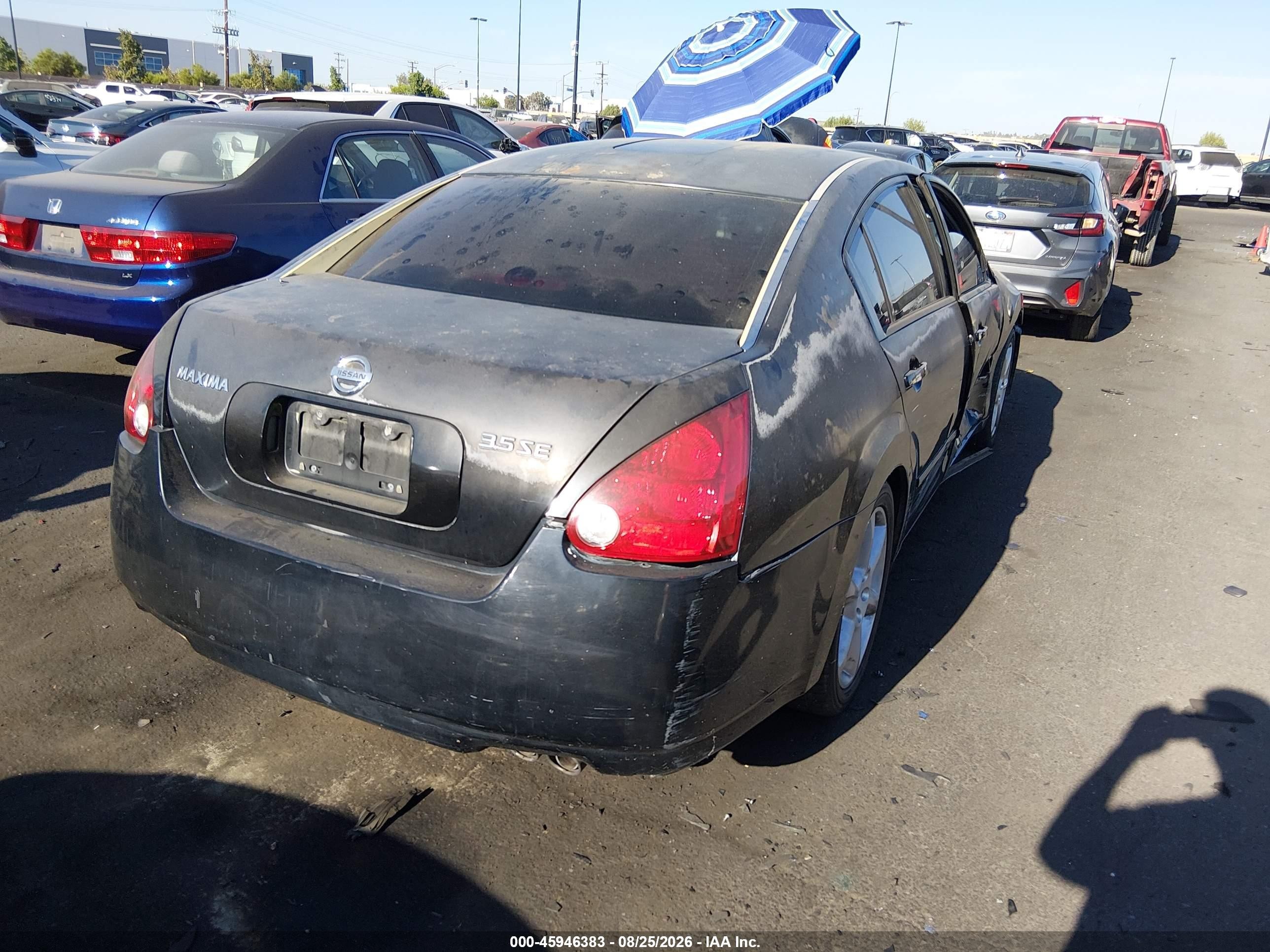 2006 Nissan Maxima 3.5 Se Black vin: 1N4BA41E06C836198