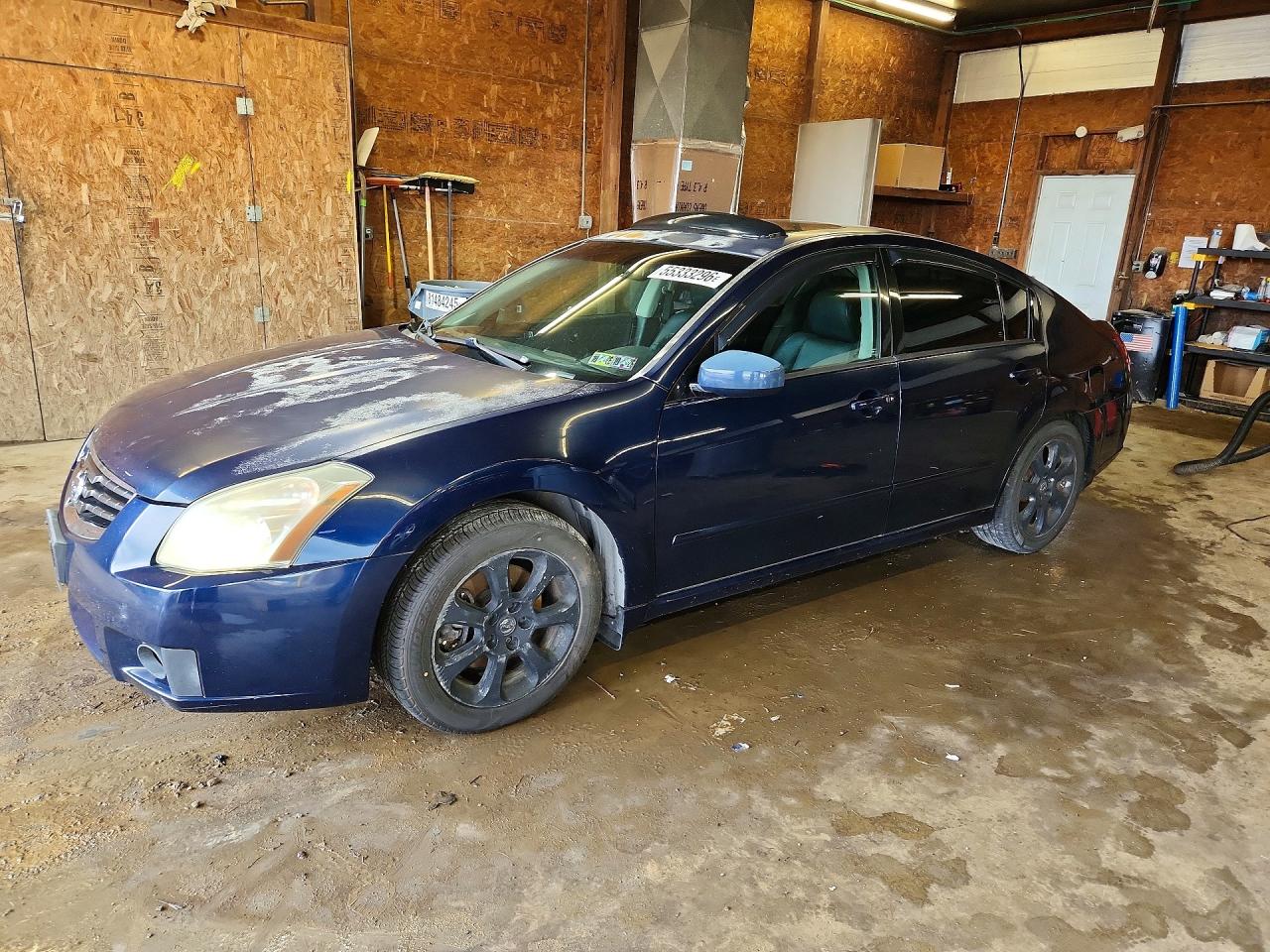 2007 Nissan Maxima 3.5 Se Blue vin: 1N4BA41E07C823615