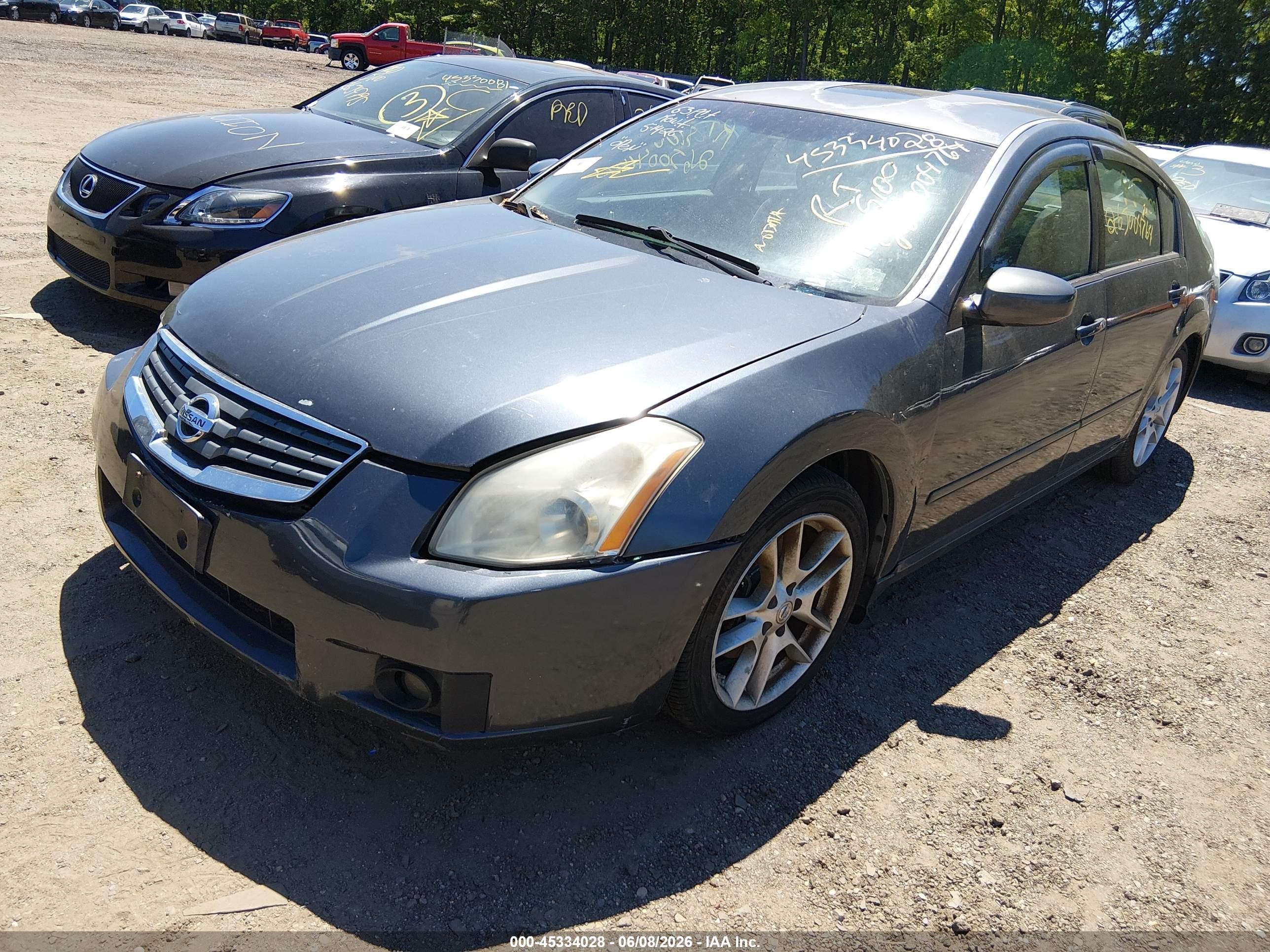 2008 Nissan Maxima 3.5 Se Silver vin: 1N4BA41E08C800739