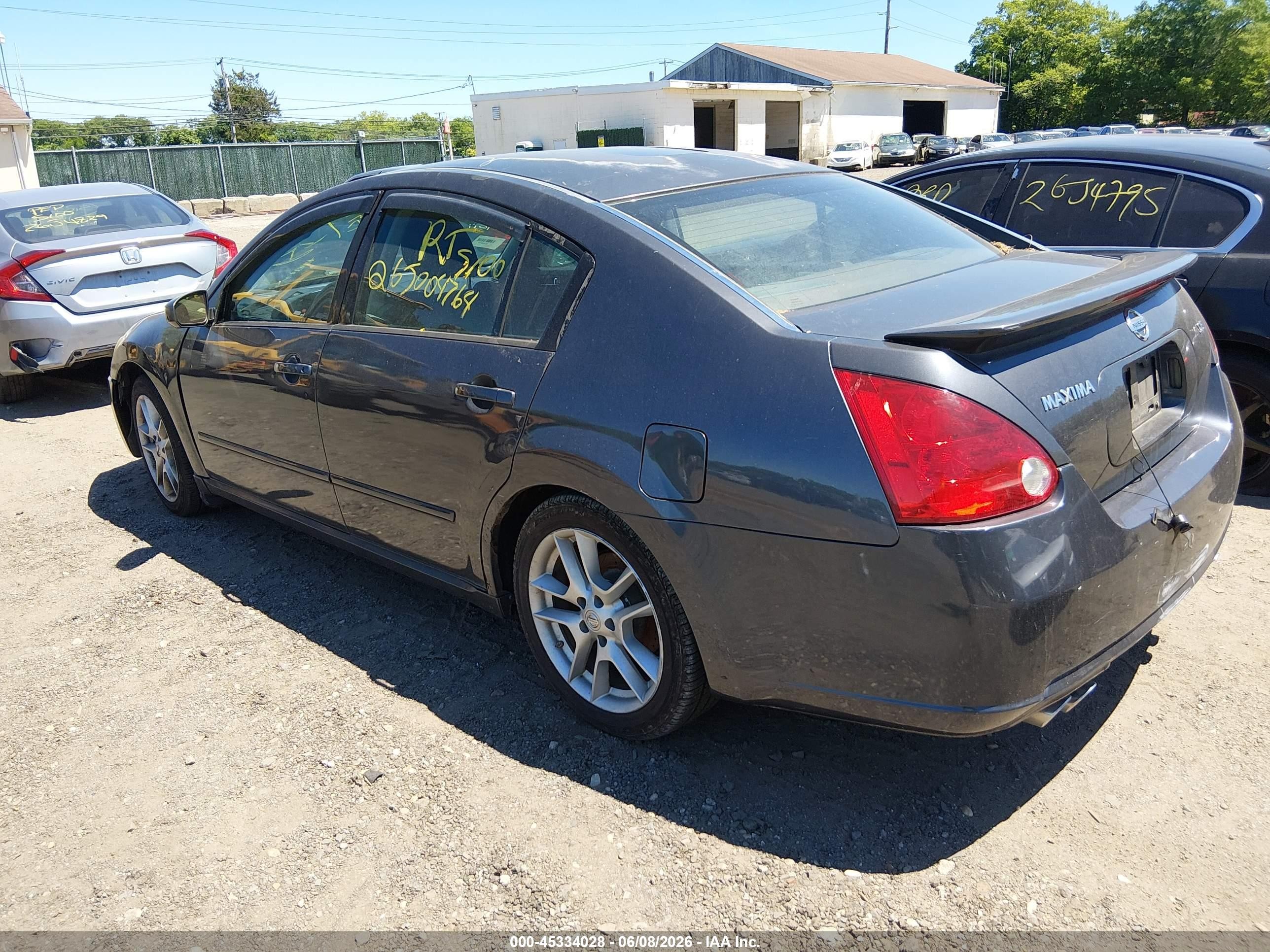 2008 Nissan Maxima 3.5 Se Silver vin: 1N4BA41E08C800739