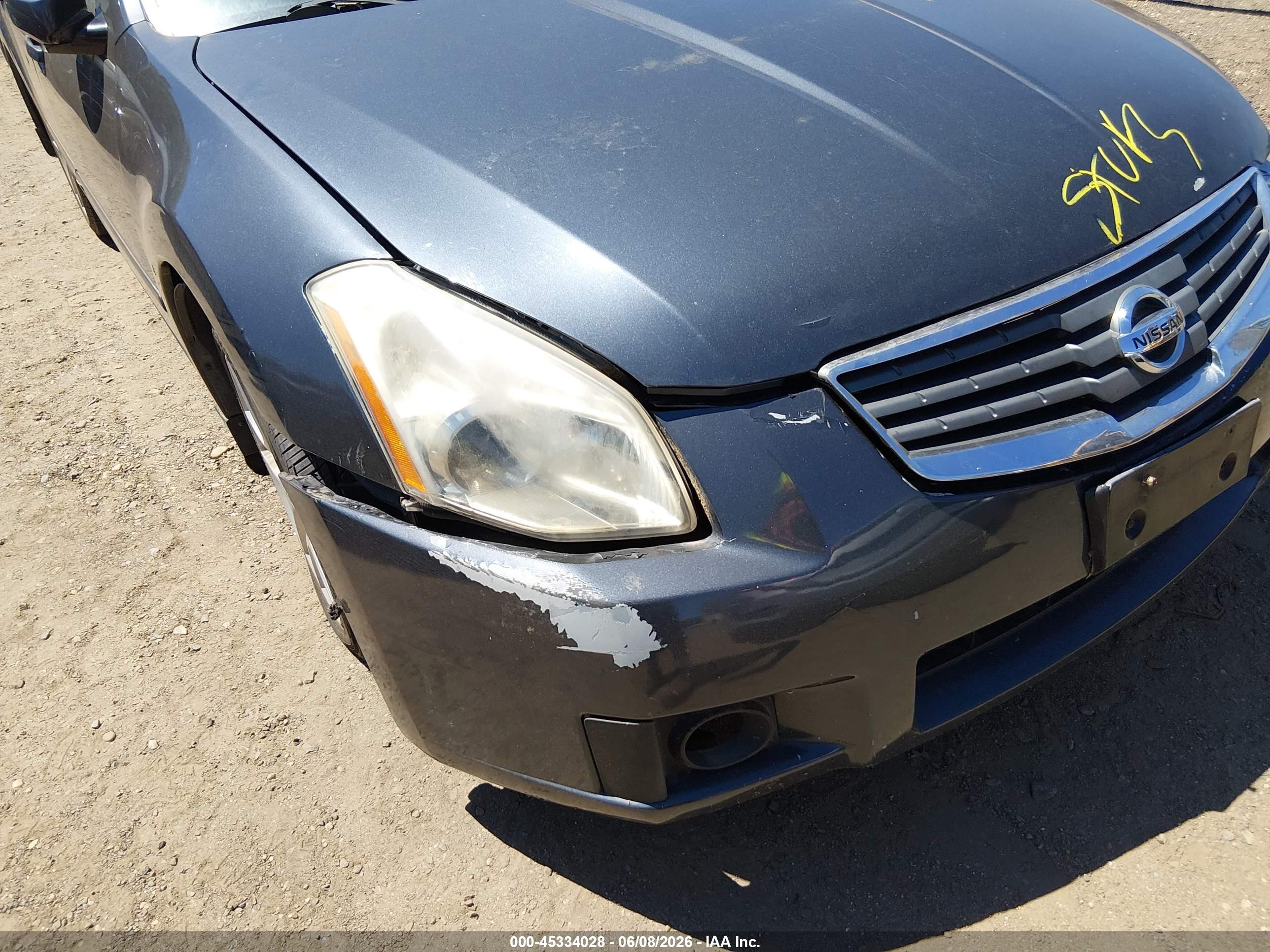2008 Nissan Maxima 3.5 Se Silver vin: 1N4BA41E08C800739