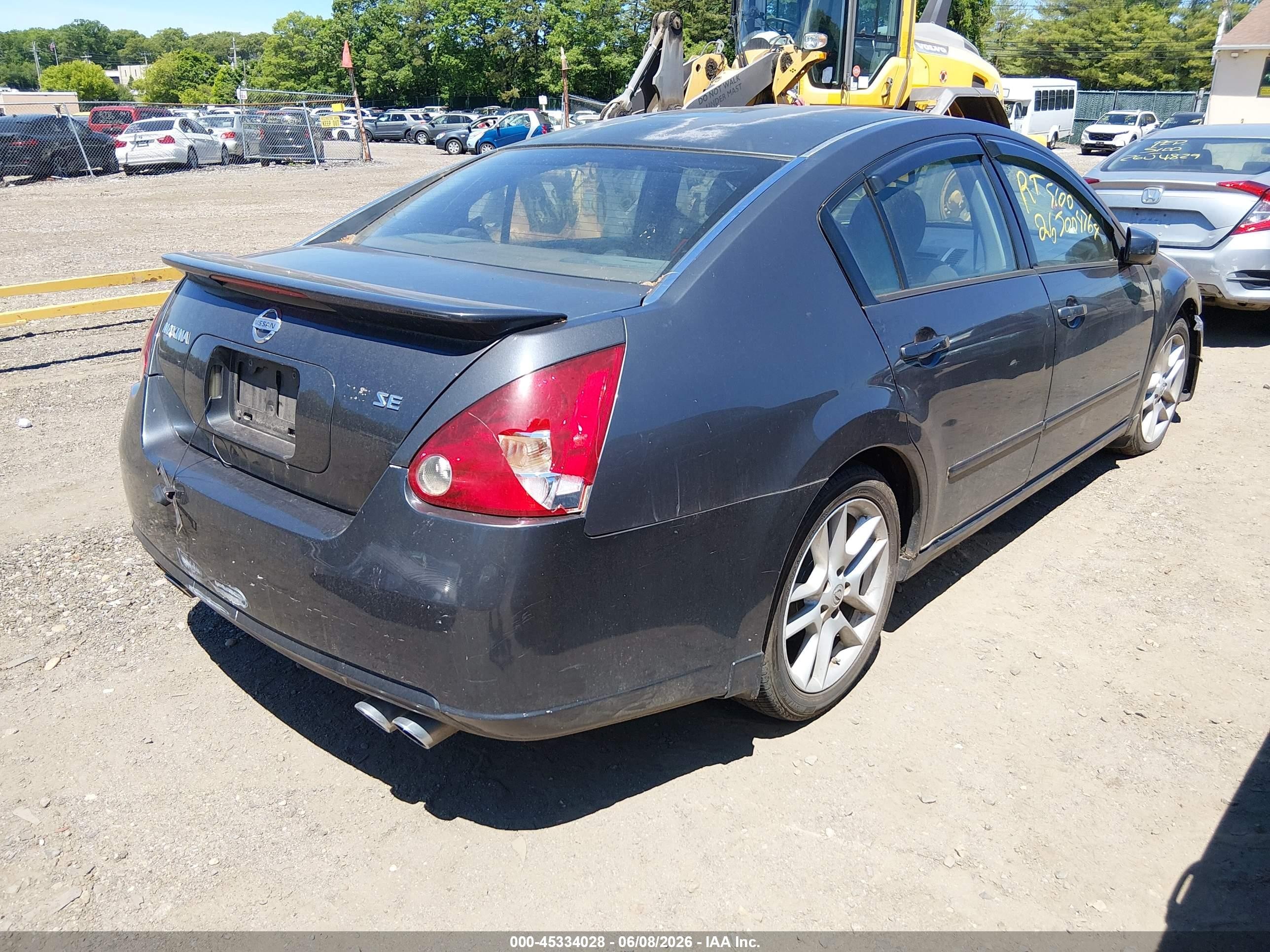 2008 Nissan Maxima 3.5 Se Silver vin: 1N4BA41E08C800739