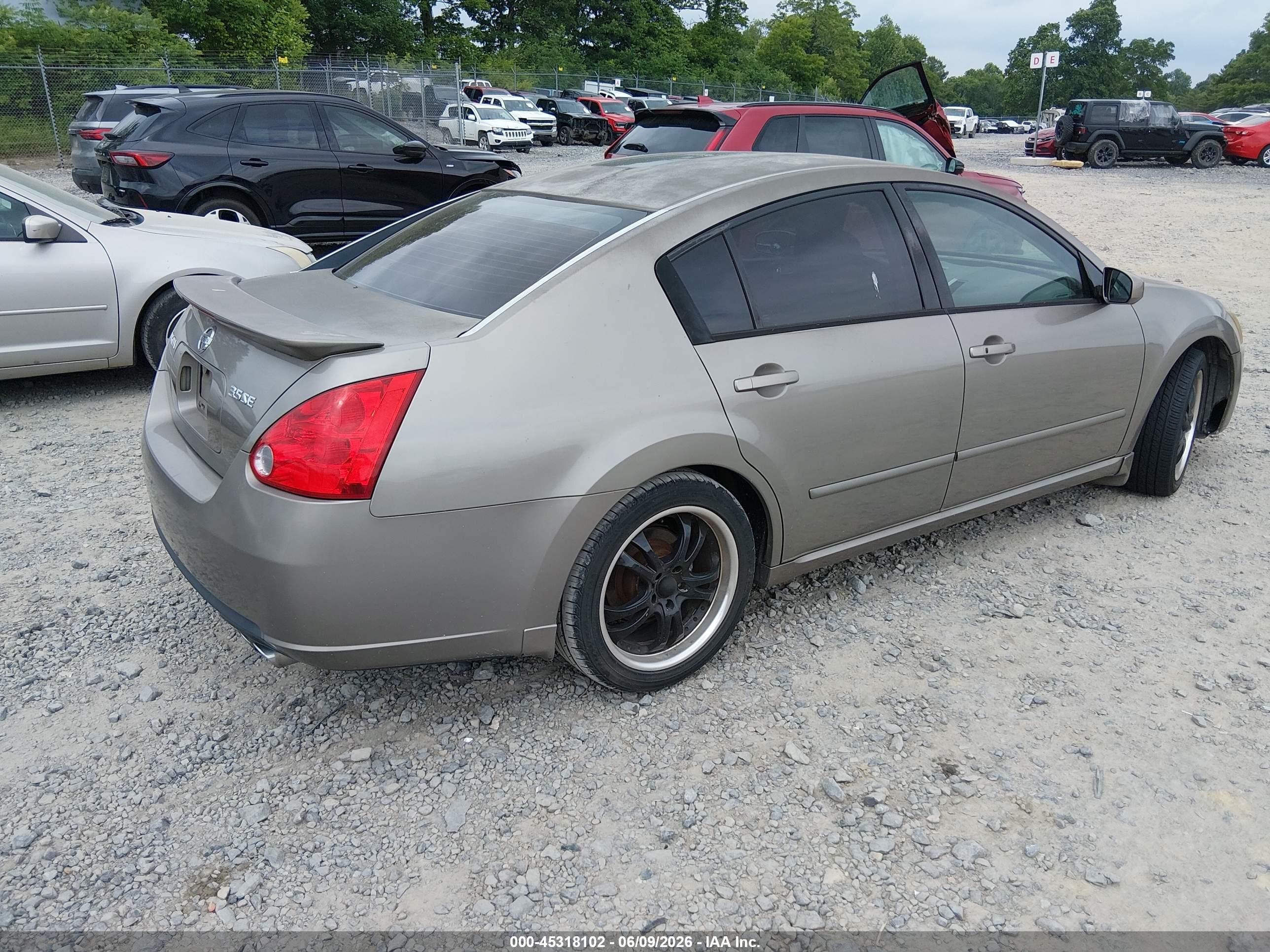 2008 Nissan Maxima 3.5 Se Brown vin: 1N4BA41E08C808761