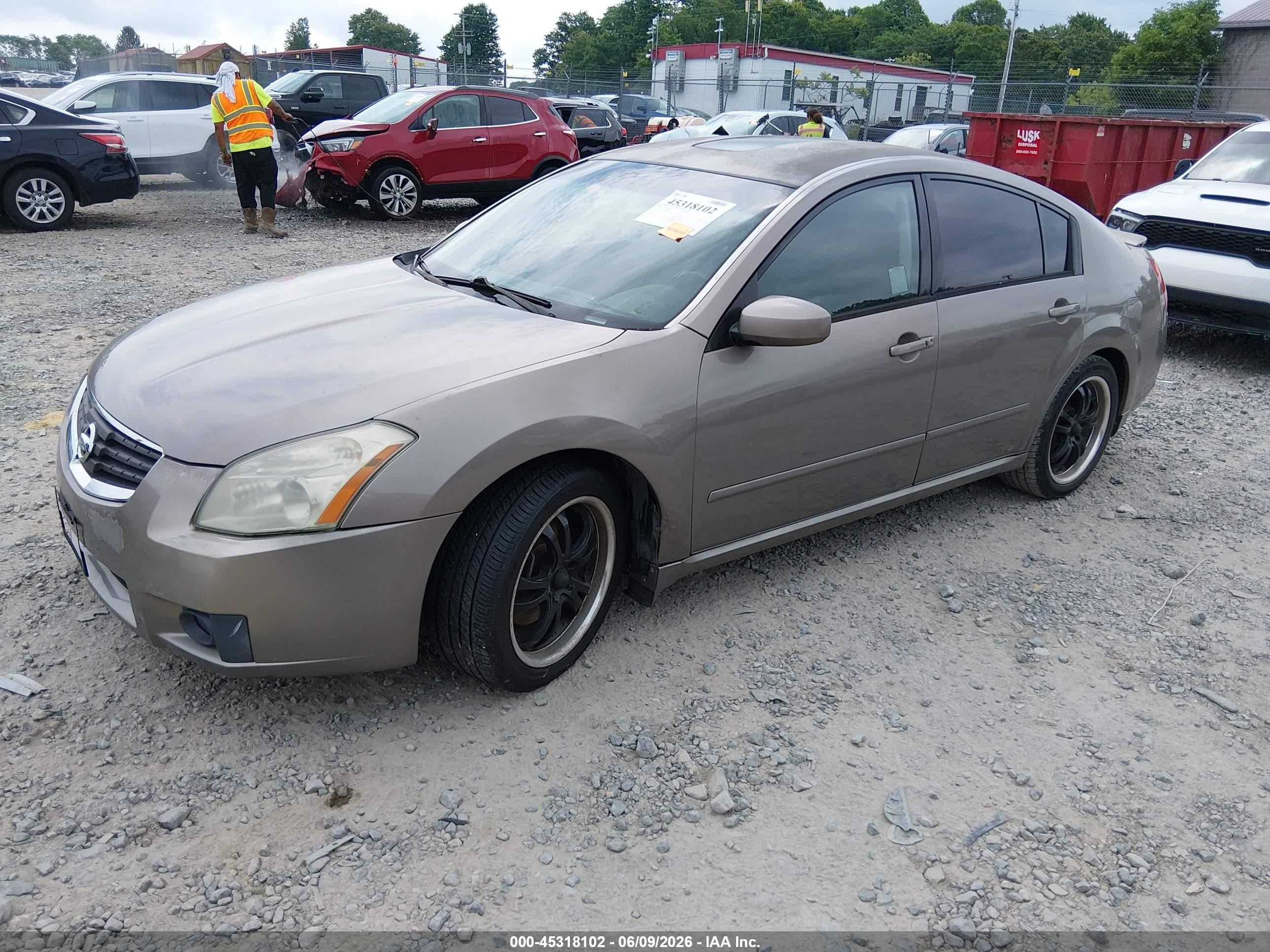 2008 Nissan Maxima 3.5 Se Brown vin: 1N4BA41E08C808761