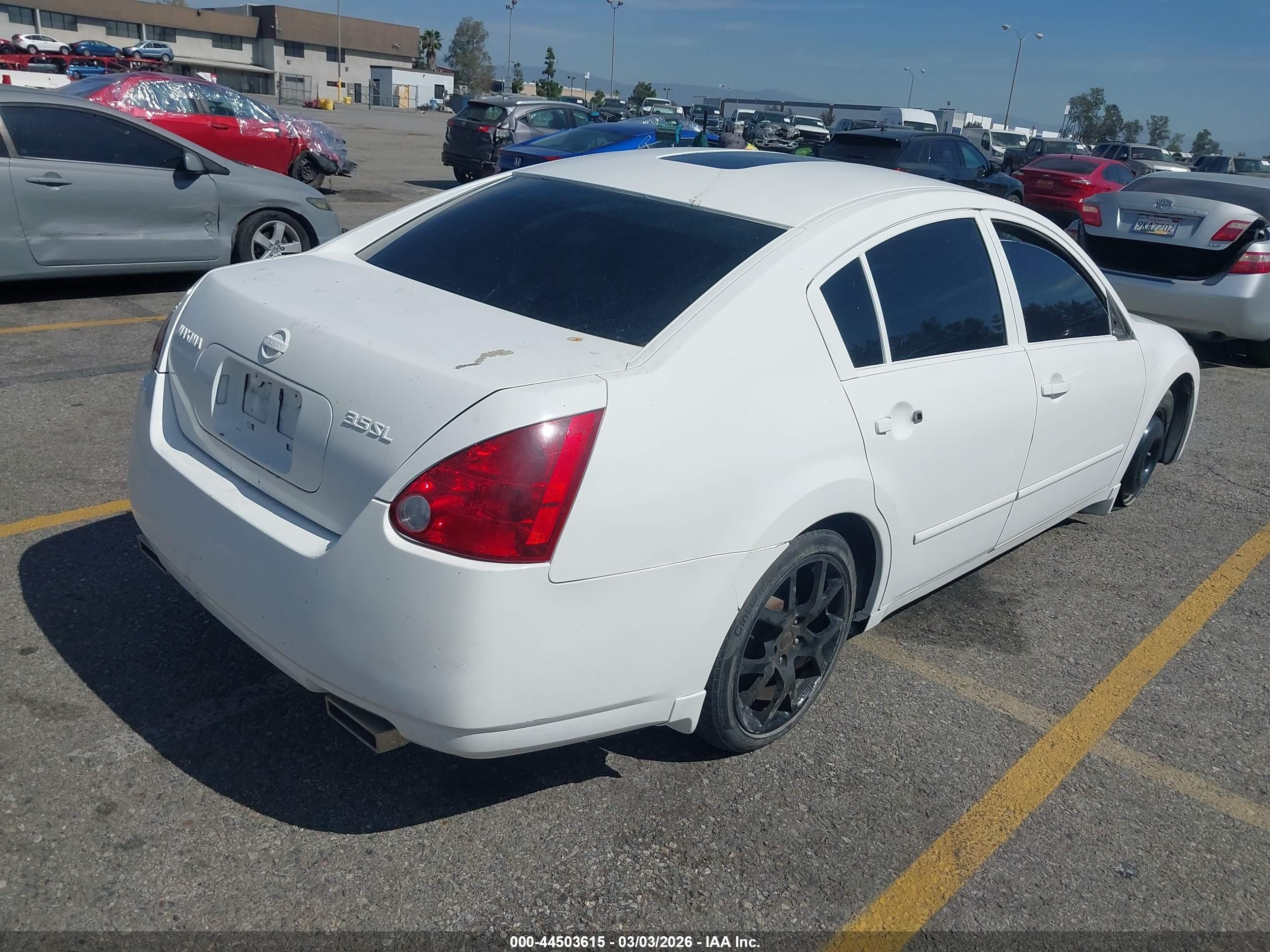 2004 Nissan Maxima 3.5 Sl White vin: 1N4BA41E14C897184