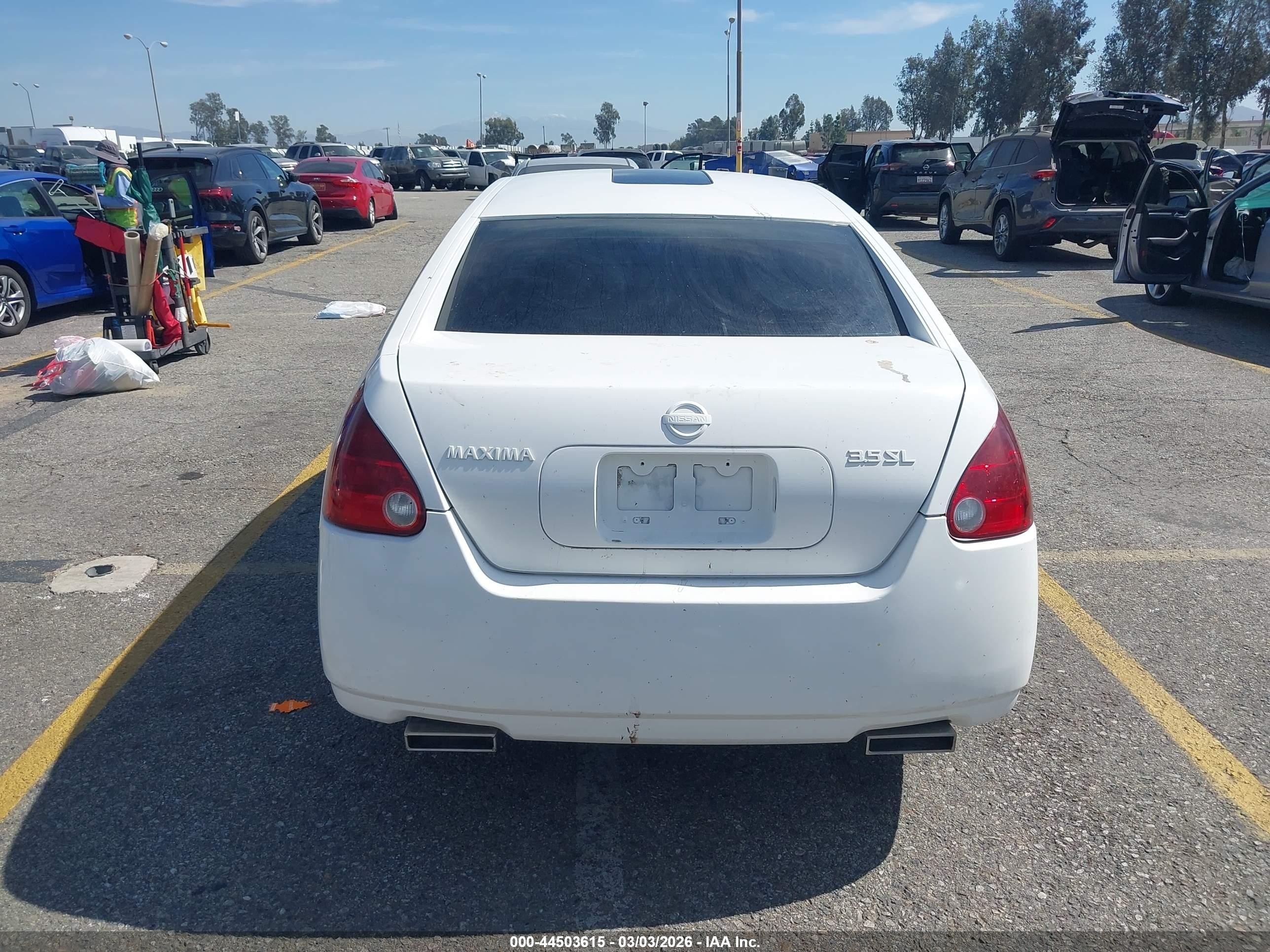 2004 Nissan Maxima 3.5 Sl White vin: 1N4BA41E14C897184