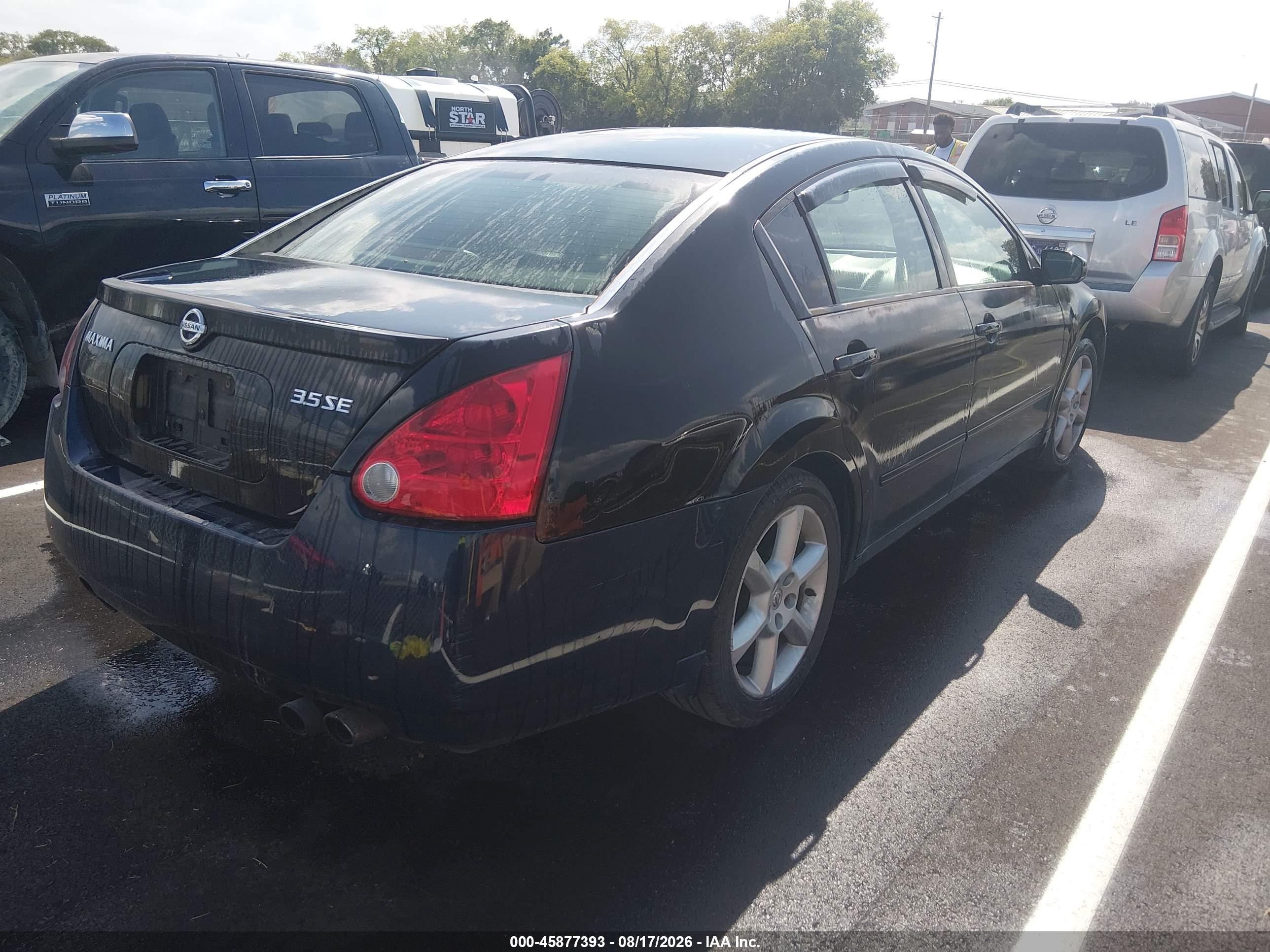 2006 Nissan Maxima 3.5 Se Black vin: 1N4BA41E16C857674