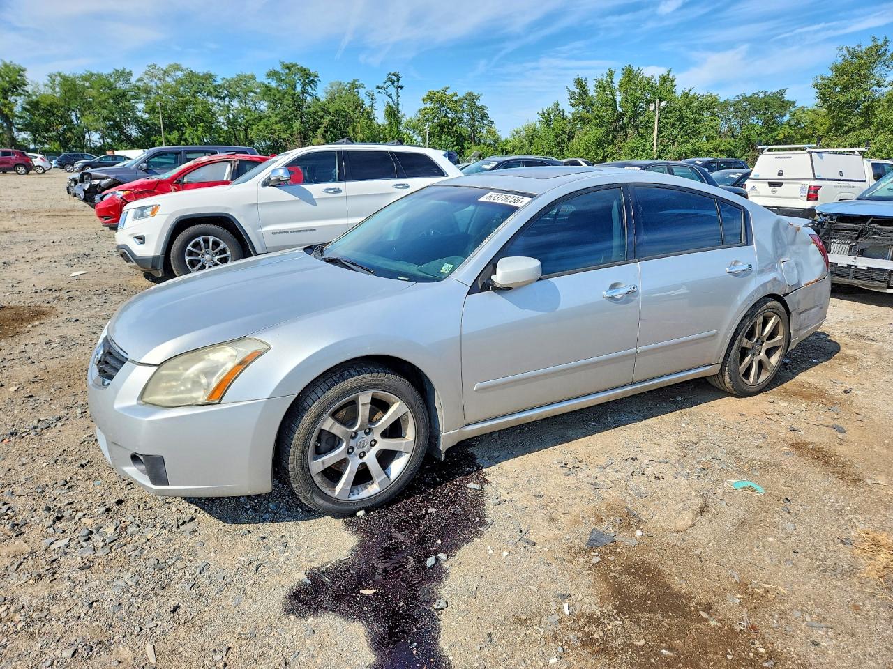 2007 Nissan Maxima 3.5 Se Silver vin: 1N4BA41E17C820190