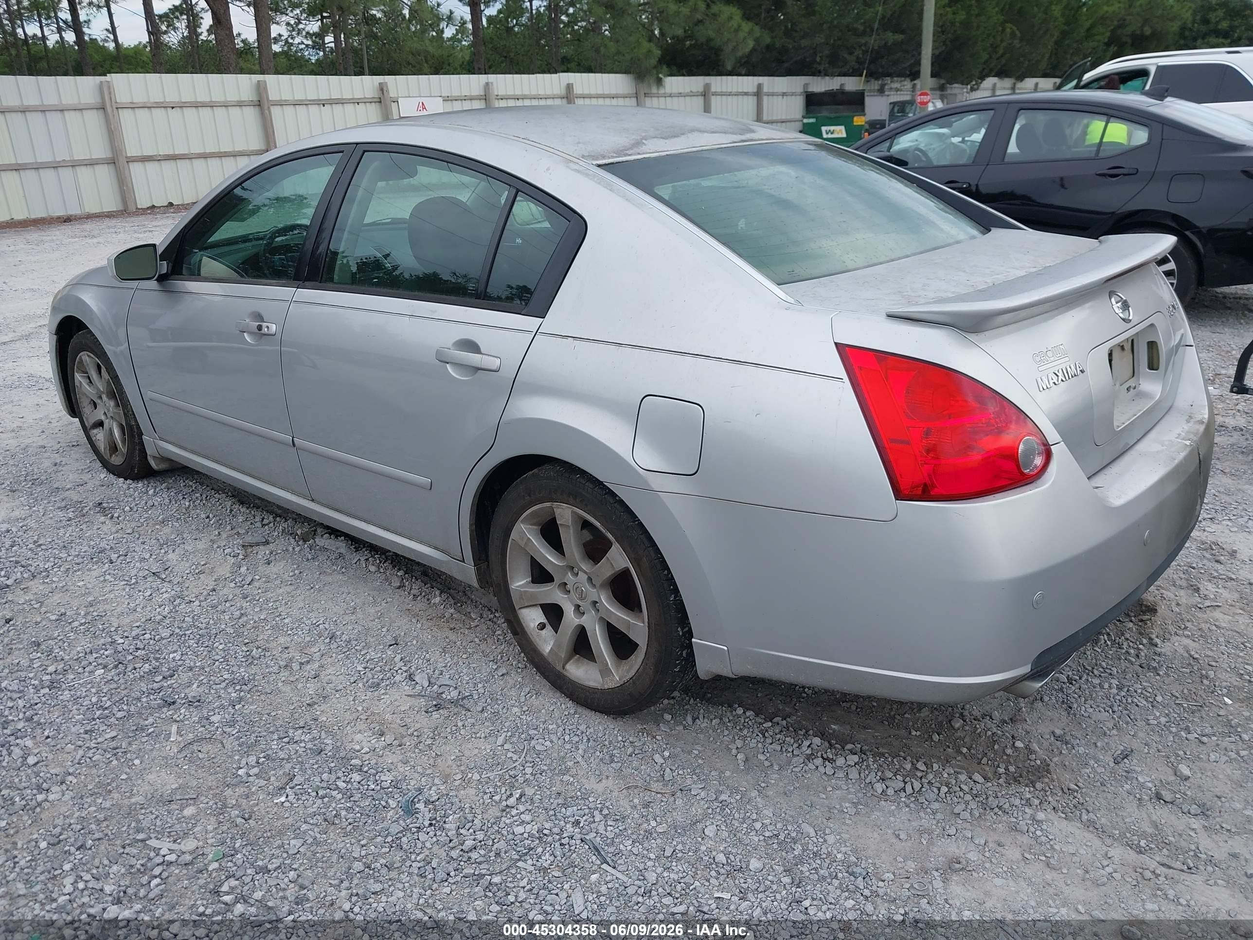 2007 Nissan Maxima Se/sl Silver vin: 1N4BA41E17C835000