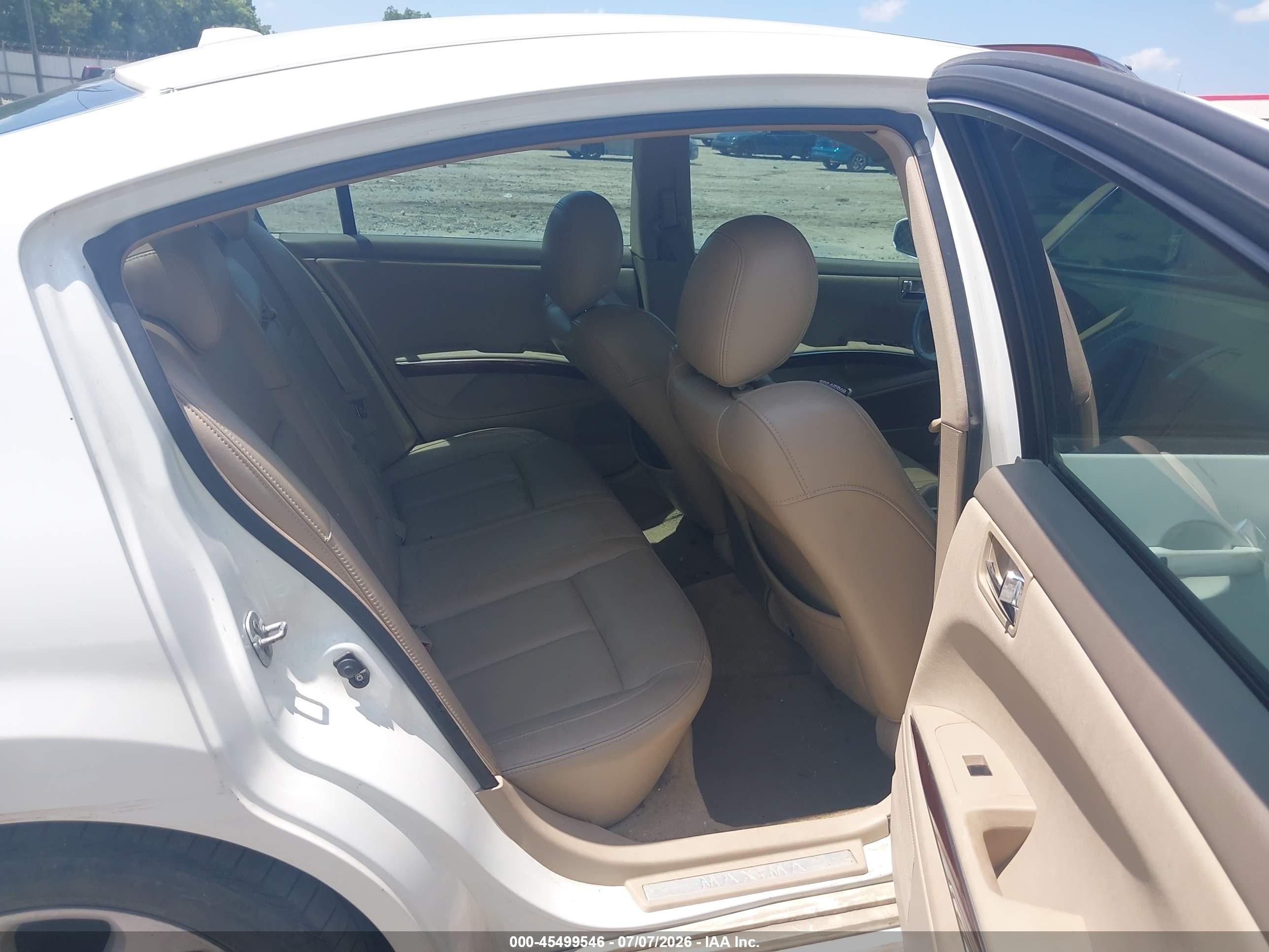 2007 Nissan Maxima 3.5 Sl White vin: 1N4BA41E17C837863