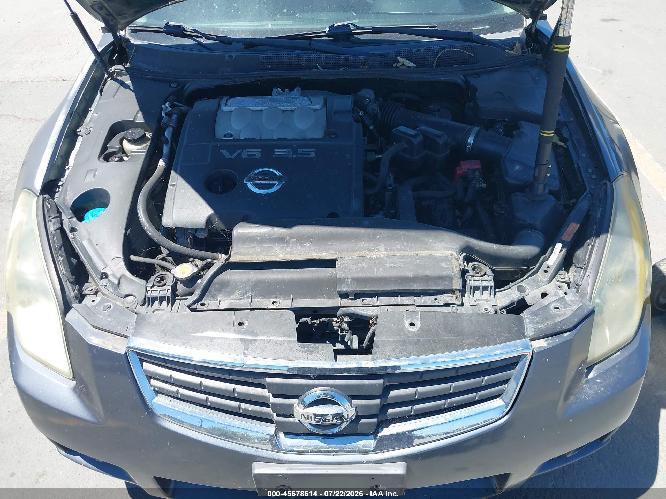 2007 Nissan Maxima 3.5 Sl Gray vin: 1N4BA41E17C848684