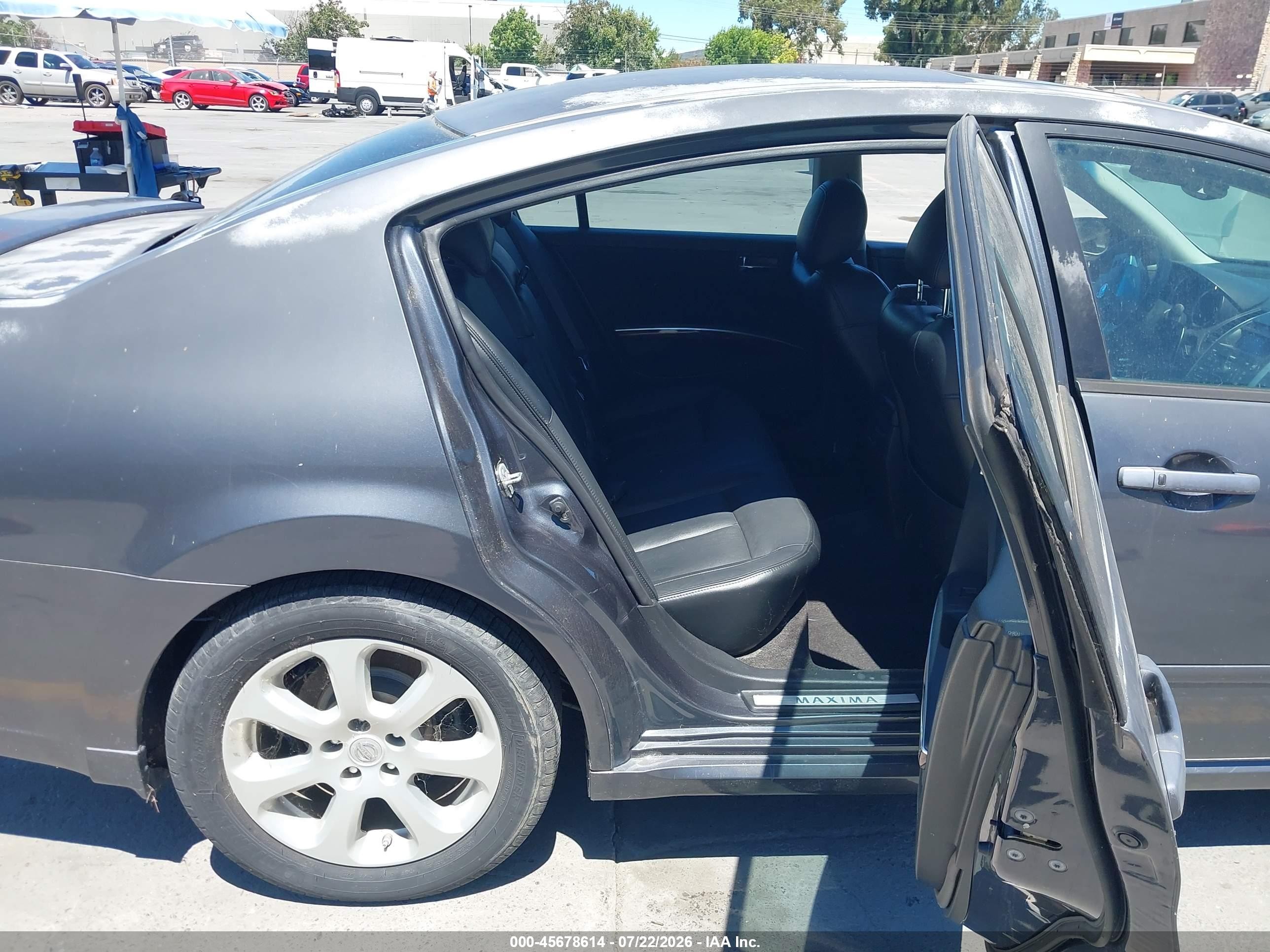 2007 Nissan Maxima 3.5 Sl Gray vin: 1N4BA41E17C848684