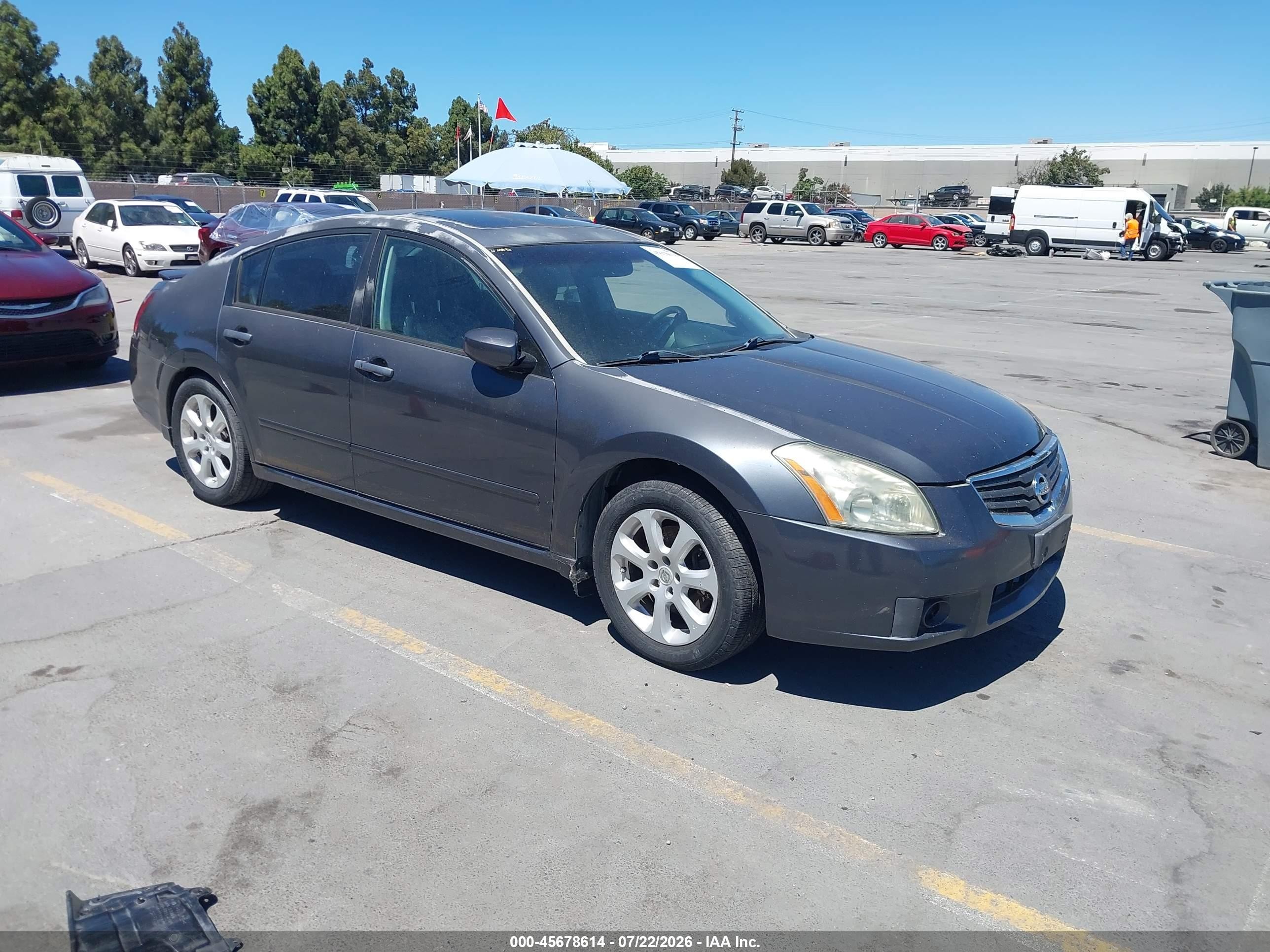 2007 Nissan Maxima 3.5 Sl Gray vin: 1N4BA41E17C848684