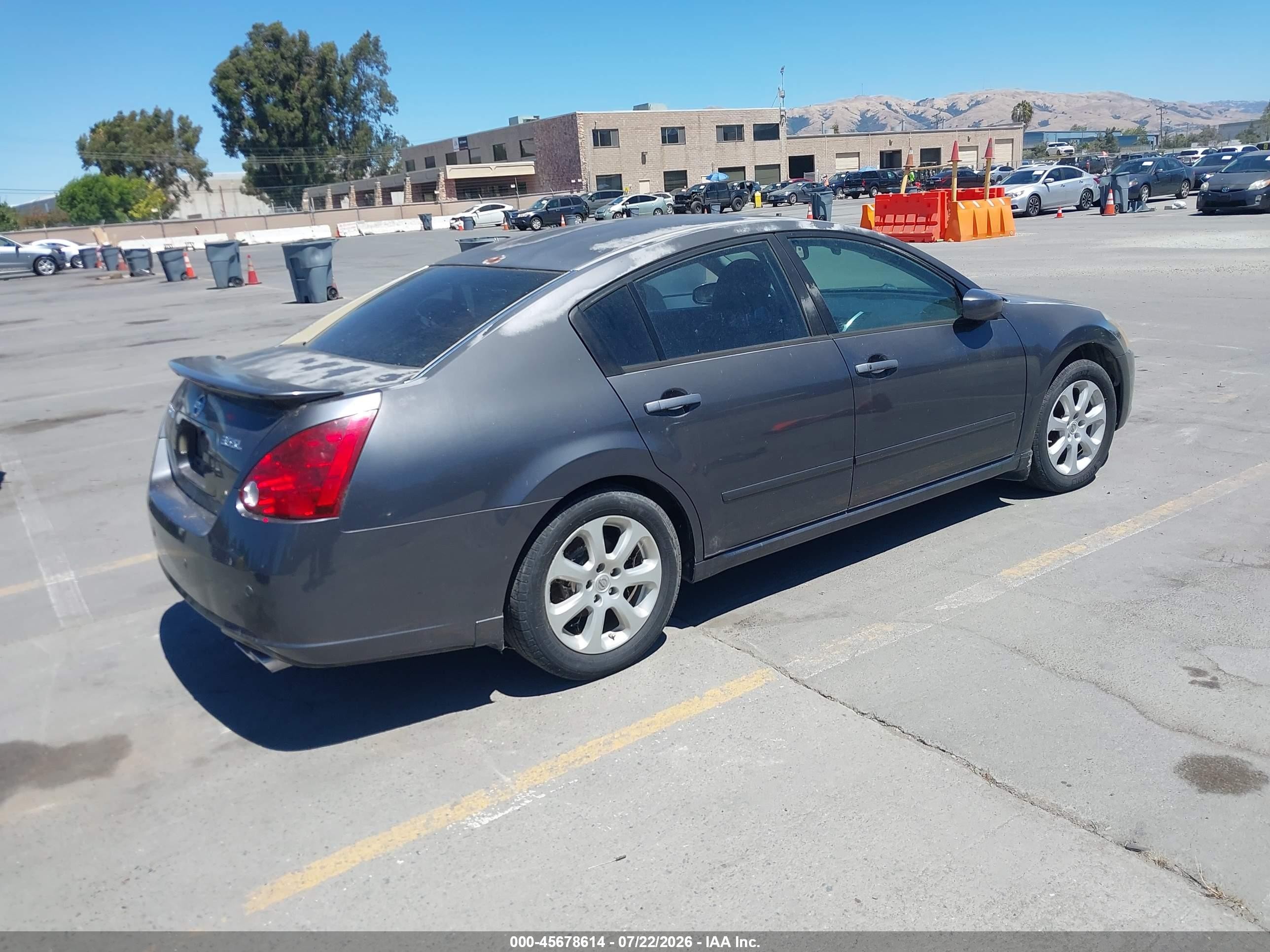 2007 Nissan Maxima 3.5 Sl Gray vin: 1N4BA41E17C848684