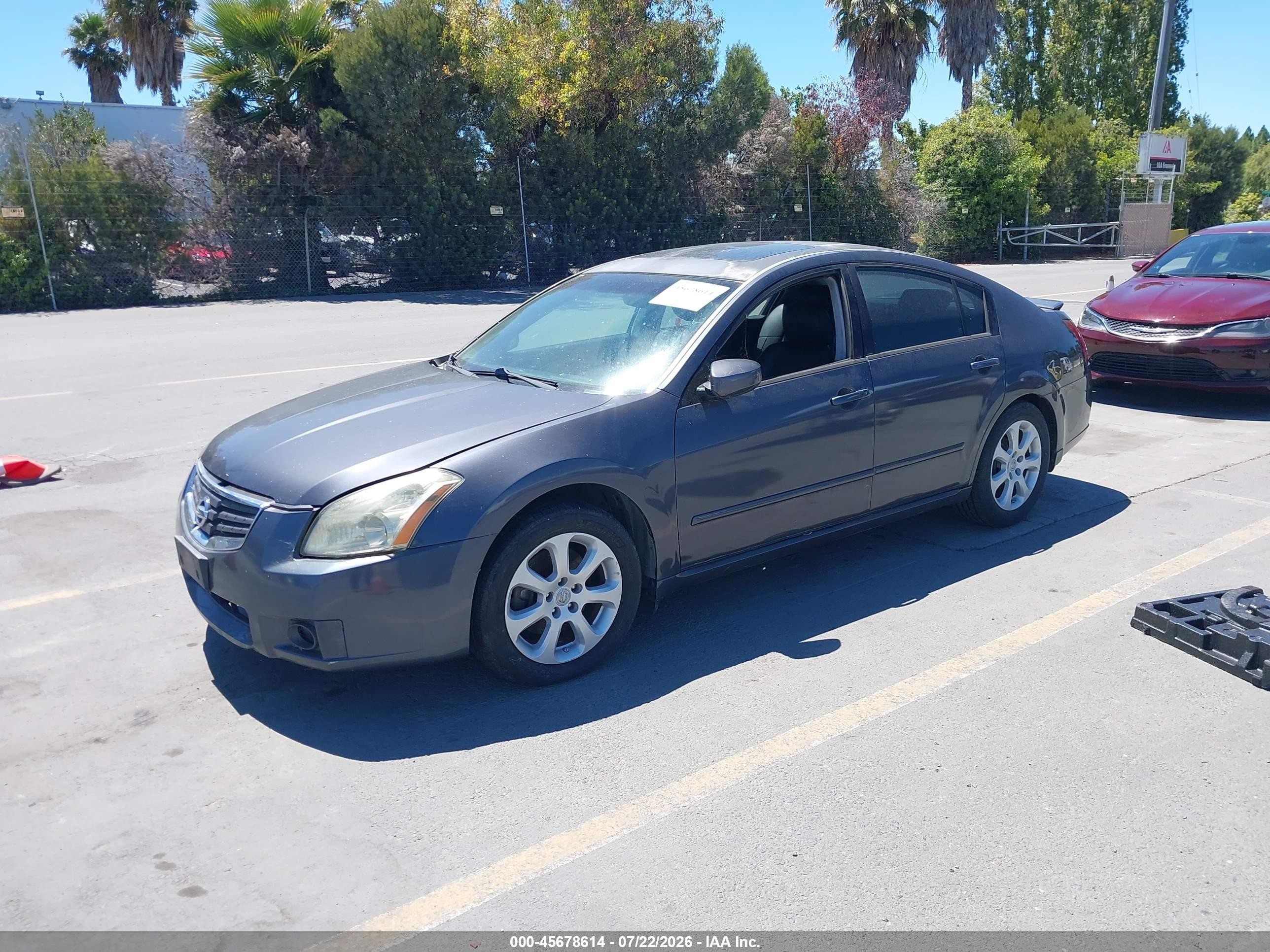 2007 Nissan Maxima 3.5 Sl Gray vin: 1N4BA41E17C848684