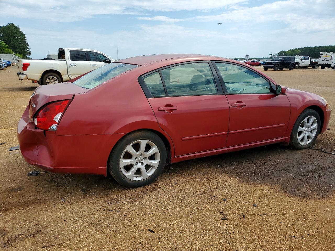 2007 Nissan Maxima Se/sl Темно-бордовый vin: 1N4BA41E17C856588