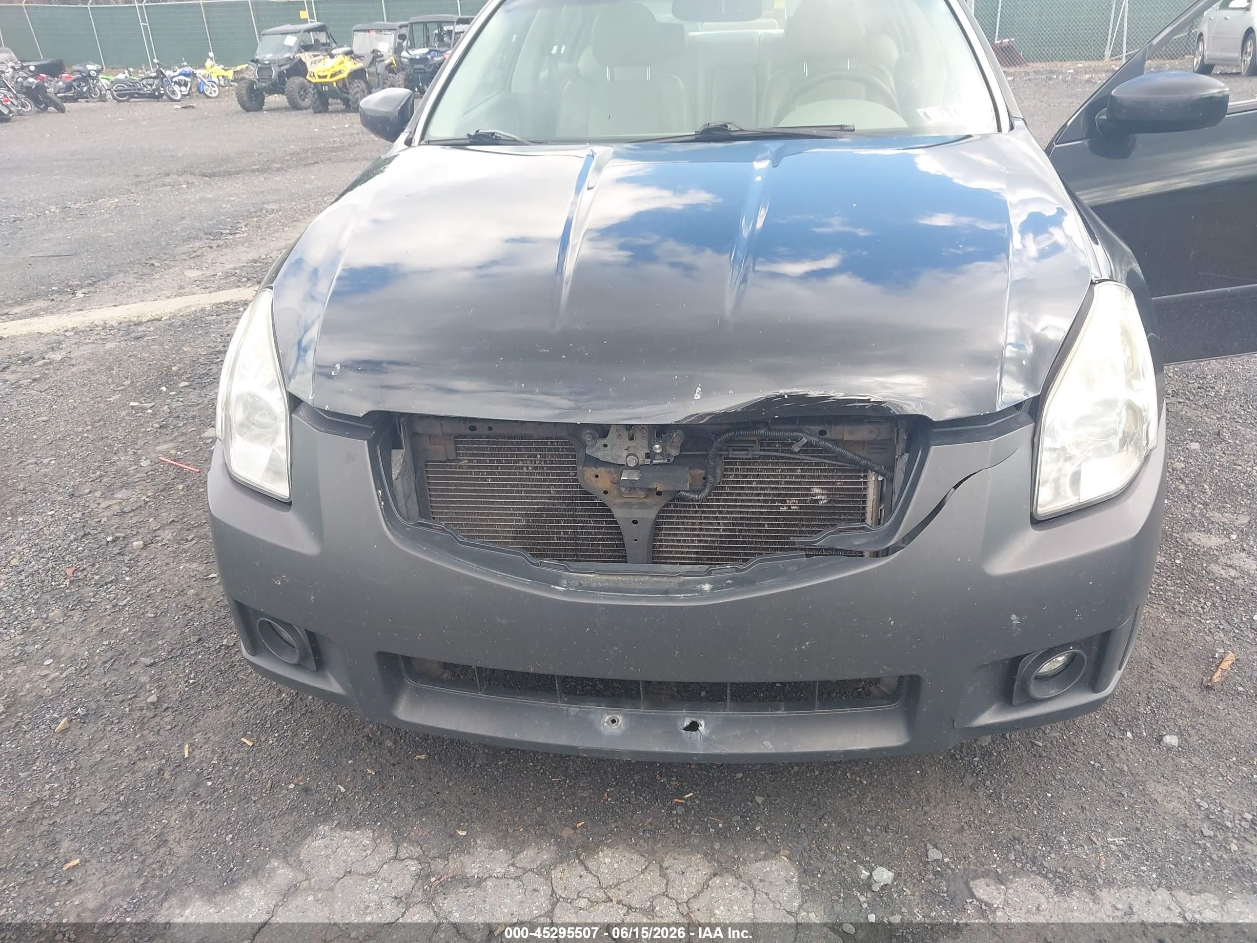 2007 Nissan Maxima 3.5 Sl Black vin: 1N4BA41E17C866148