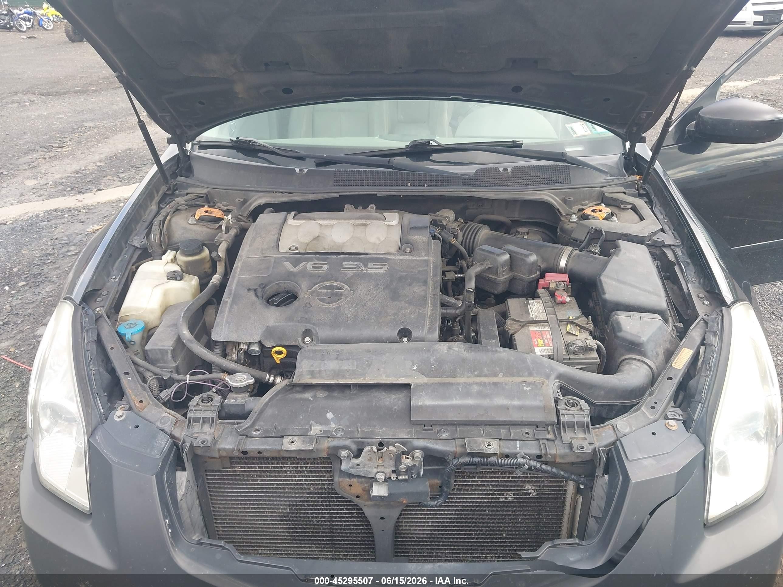 2007 Nissan Maxima 3.5 Sl Black vin: 1N4BA41E17C866148