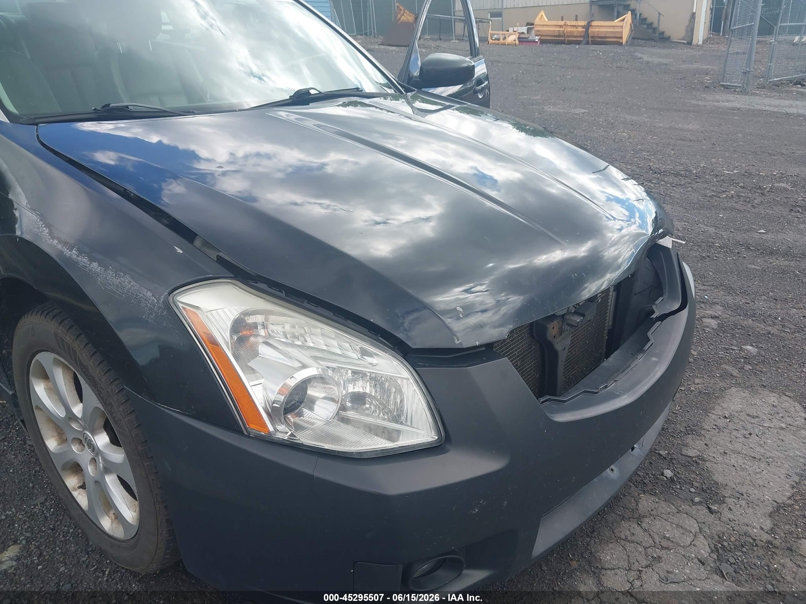 2007 Nissan Maxima 3.5 Sl Black vin: 1N4BA41E17C866148