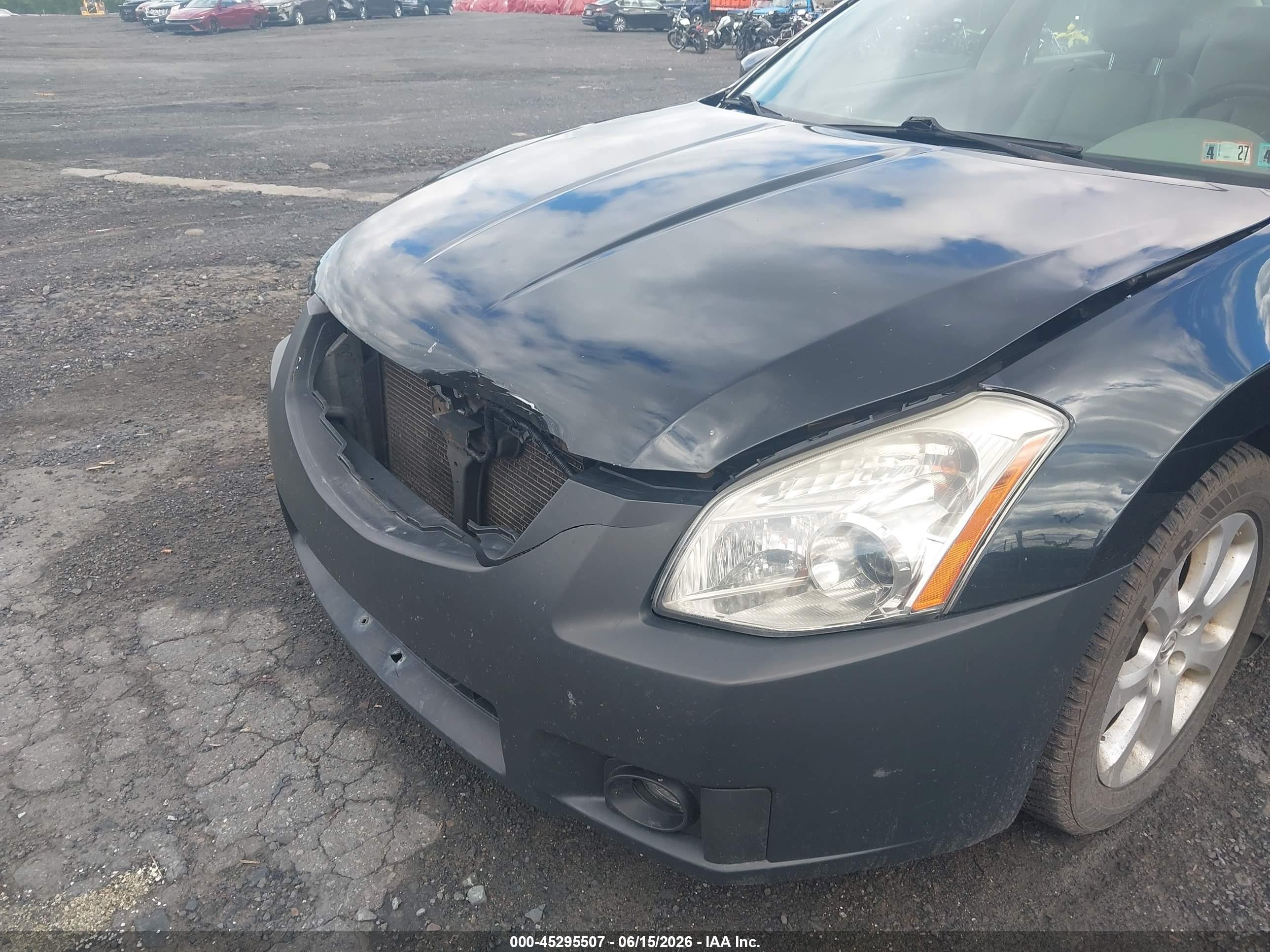 2007 Nissan Maxima 3.5 Sl Black vin: 1N4BA41E17C866148