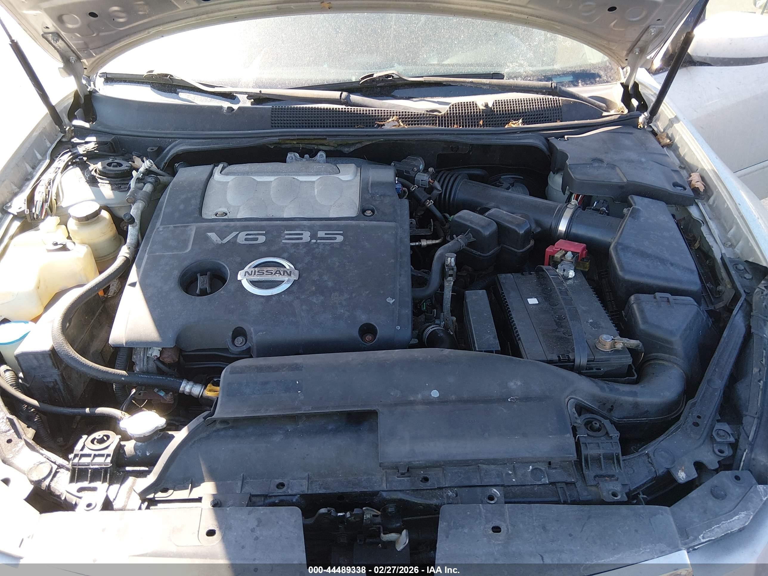 2008 Nissan Maxima 3.5 Sl Серебряный vin: 1N4BA41E18C802533