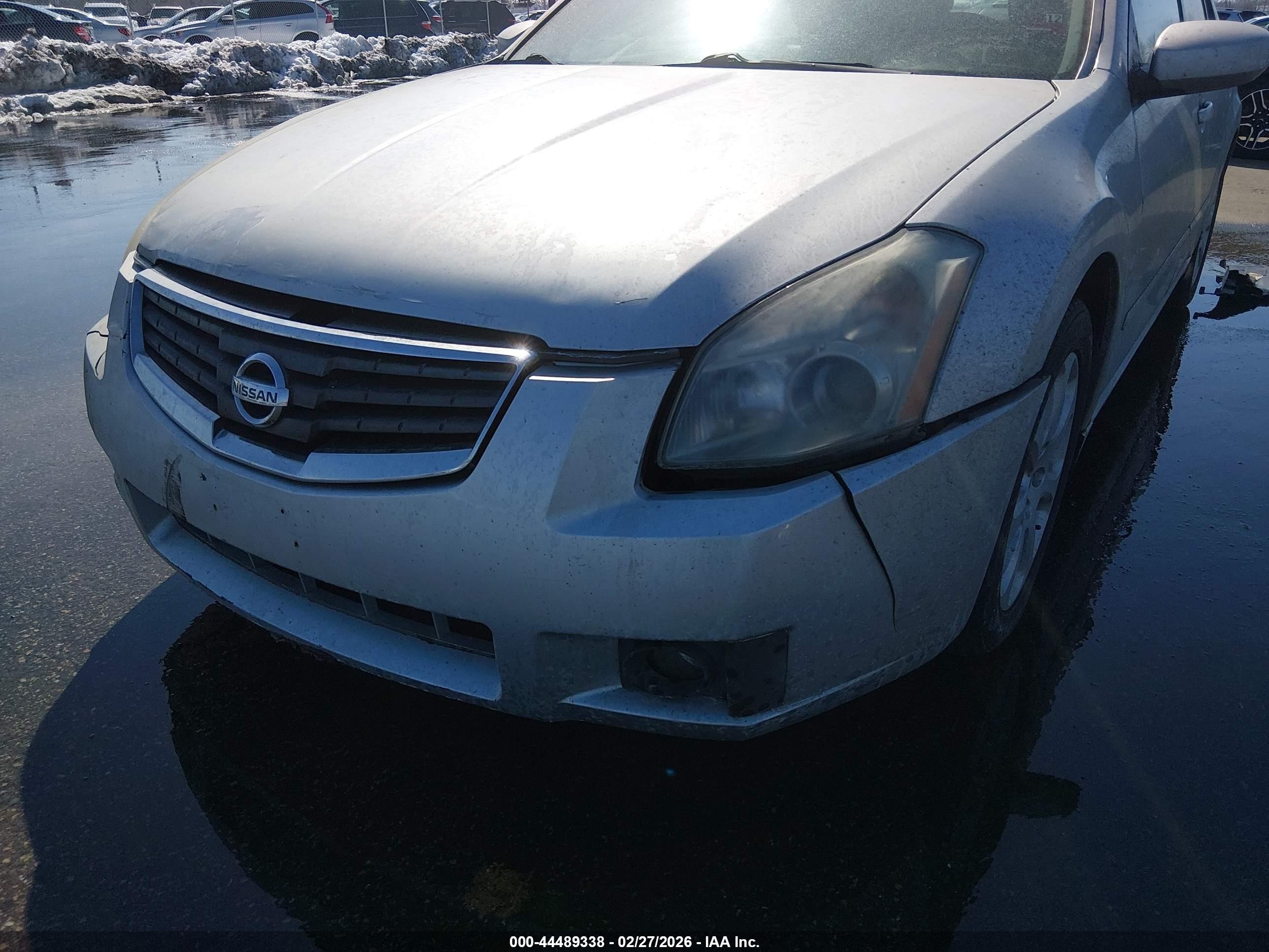 2008 Nissan Maxima 3.5 Sl Серебряный vin: 1N4BA41E18C802533