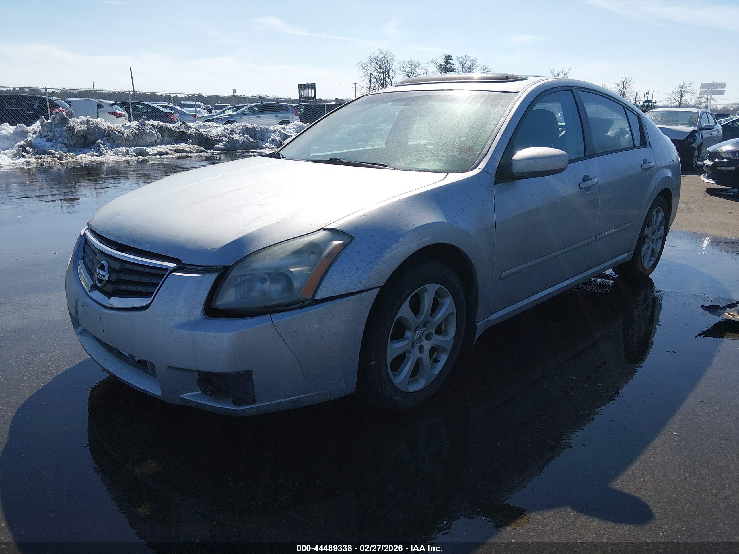 2008 Nissan Maxima 3.5 Sl Серебряный vin: 1N4BA41E18C802533
