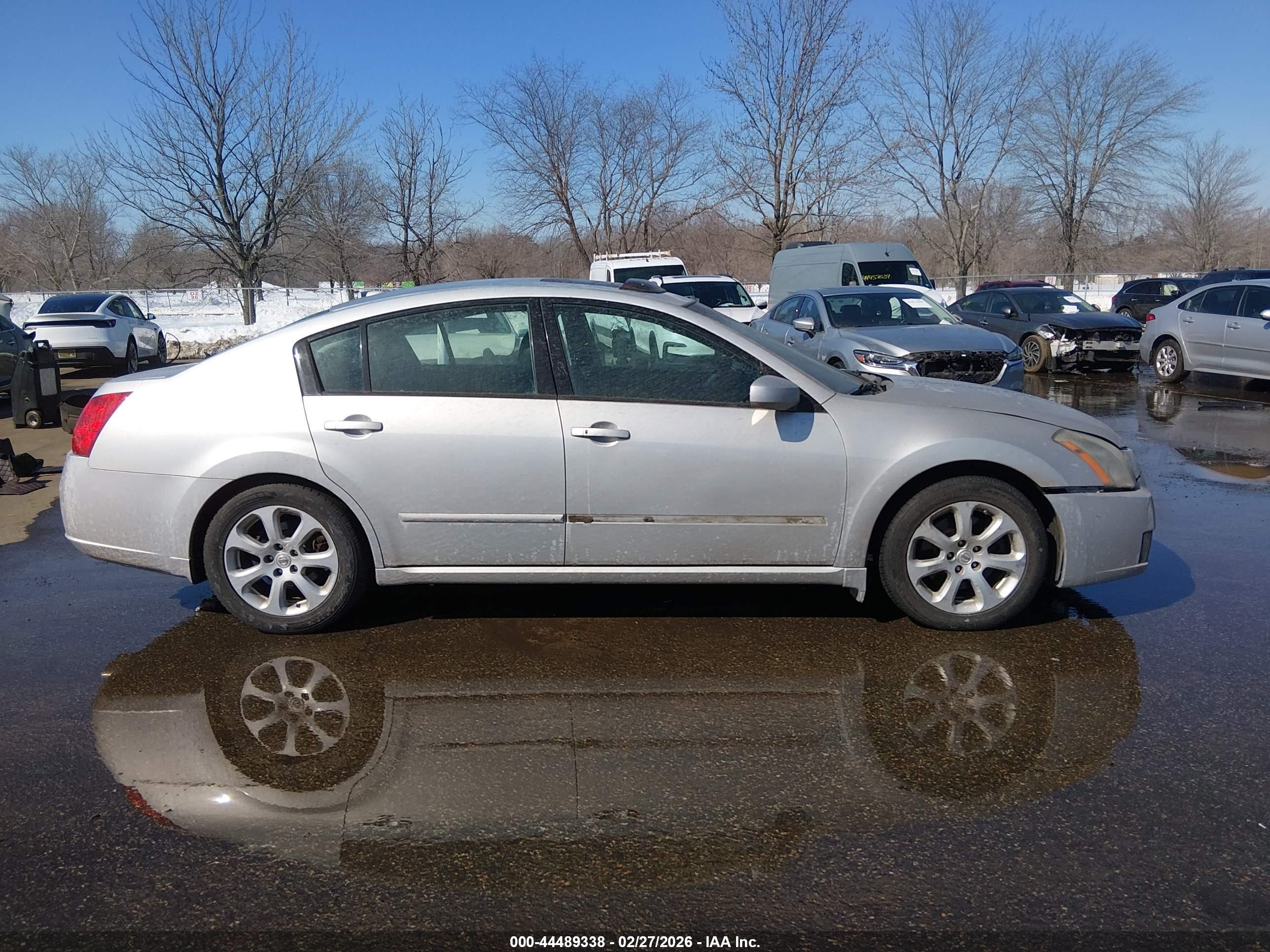 2008 Nissan Maxima 3.5 Sl Серебряный vin: 1N4BA41E18C802533