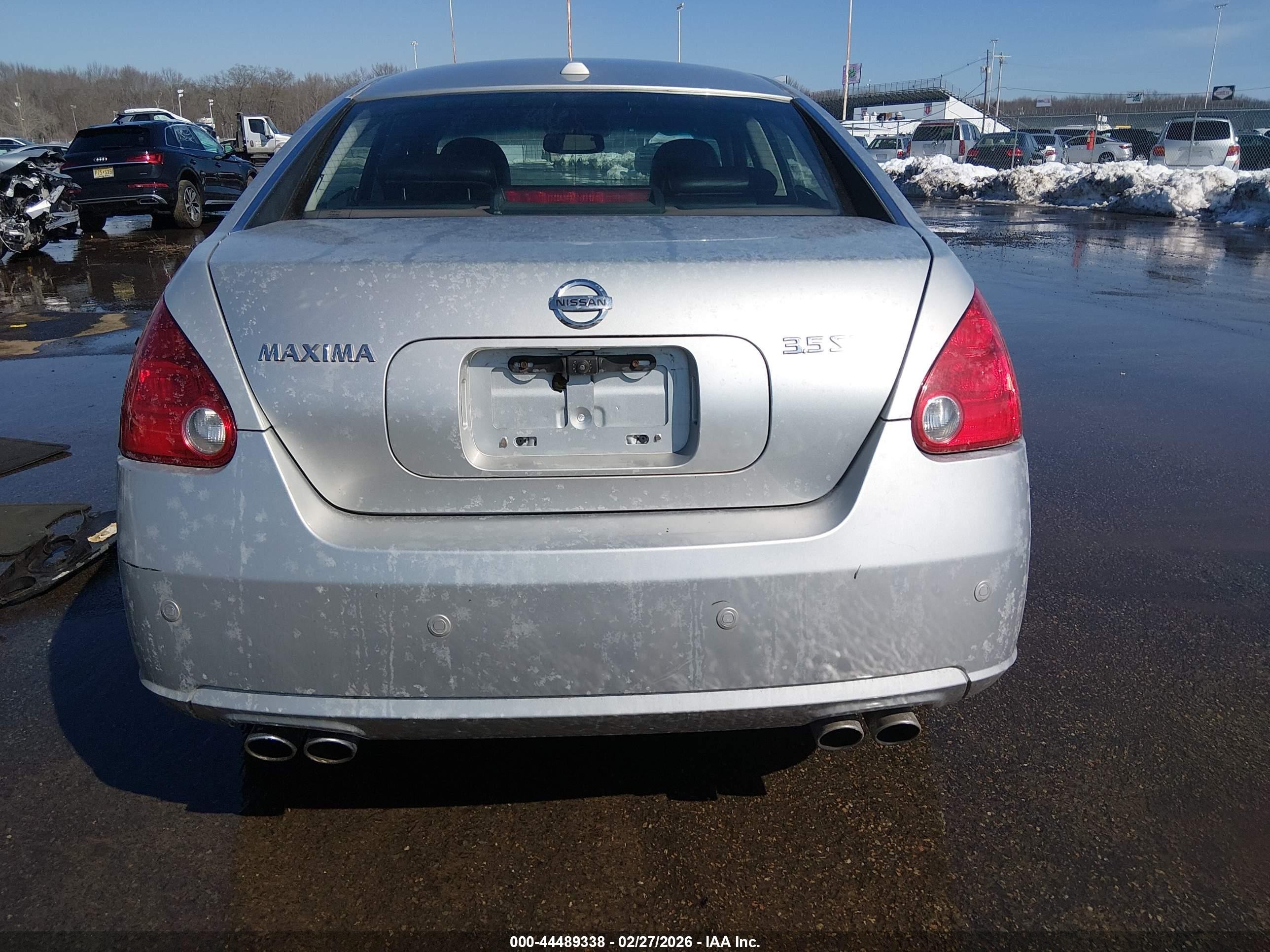 2008 Nissan Maxima 3.5 Sl Серебряный vin: 1N4BA41E18C802533