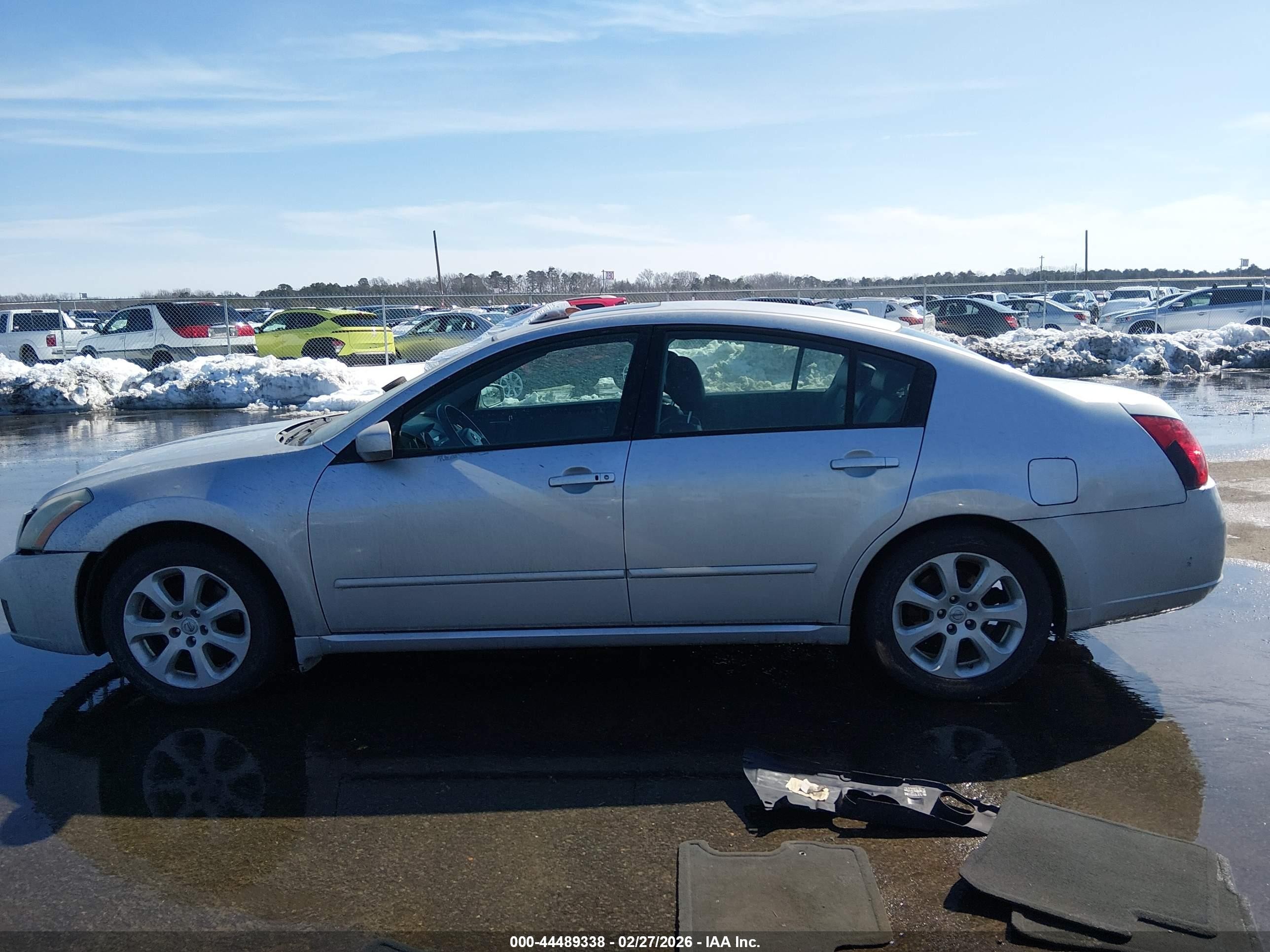 2008 Nissan Maxima 3.5 Sl Серебряный vin: 1N4BA41E18C802533