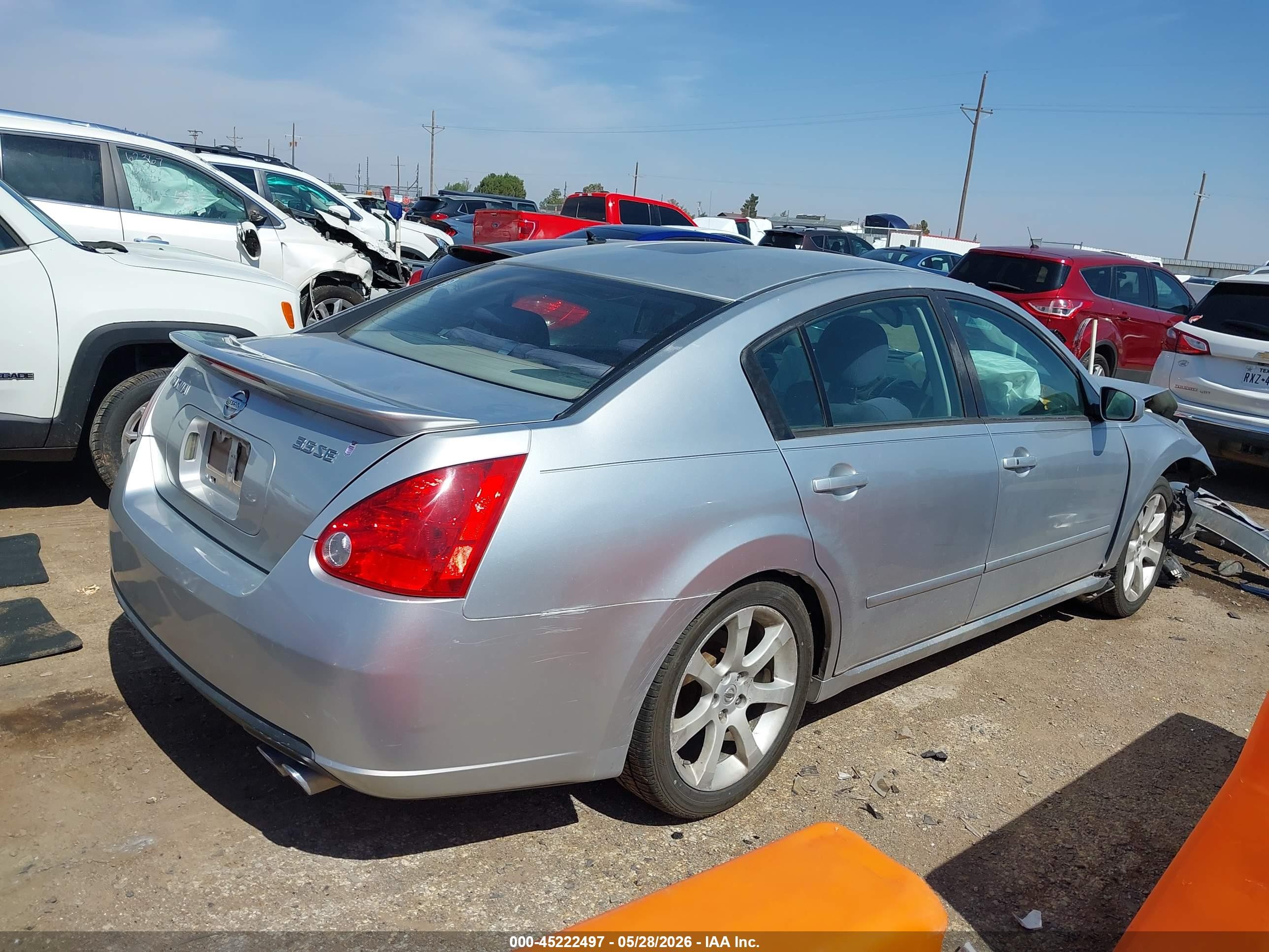 2008 Nissan Maxima 3.5 Se Silver vin: 1N4BA41E18C802953