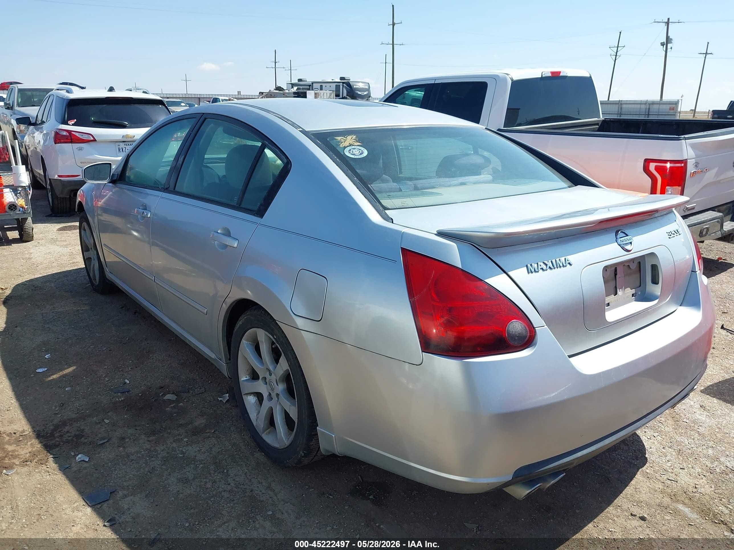 2008 Nissan Maxima 3.5 Se Silver vin: 1N4BA41E18C802953