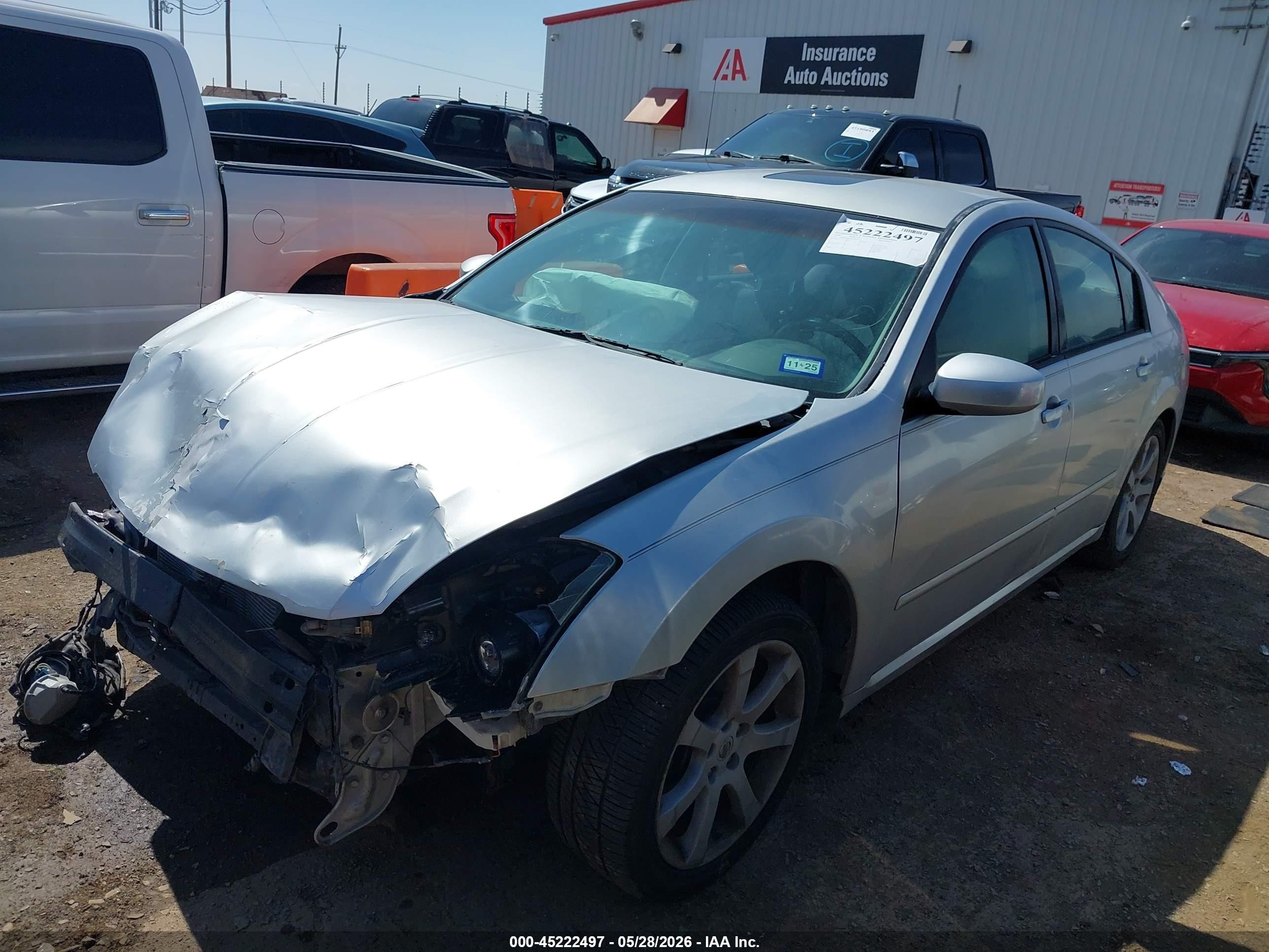 2008 Nissan Maxima 3.5 Se Silver vin: 1N4BA41E18C802953