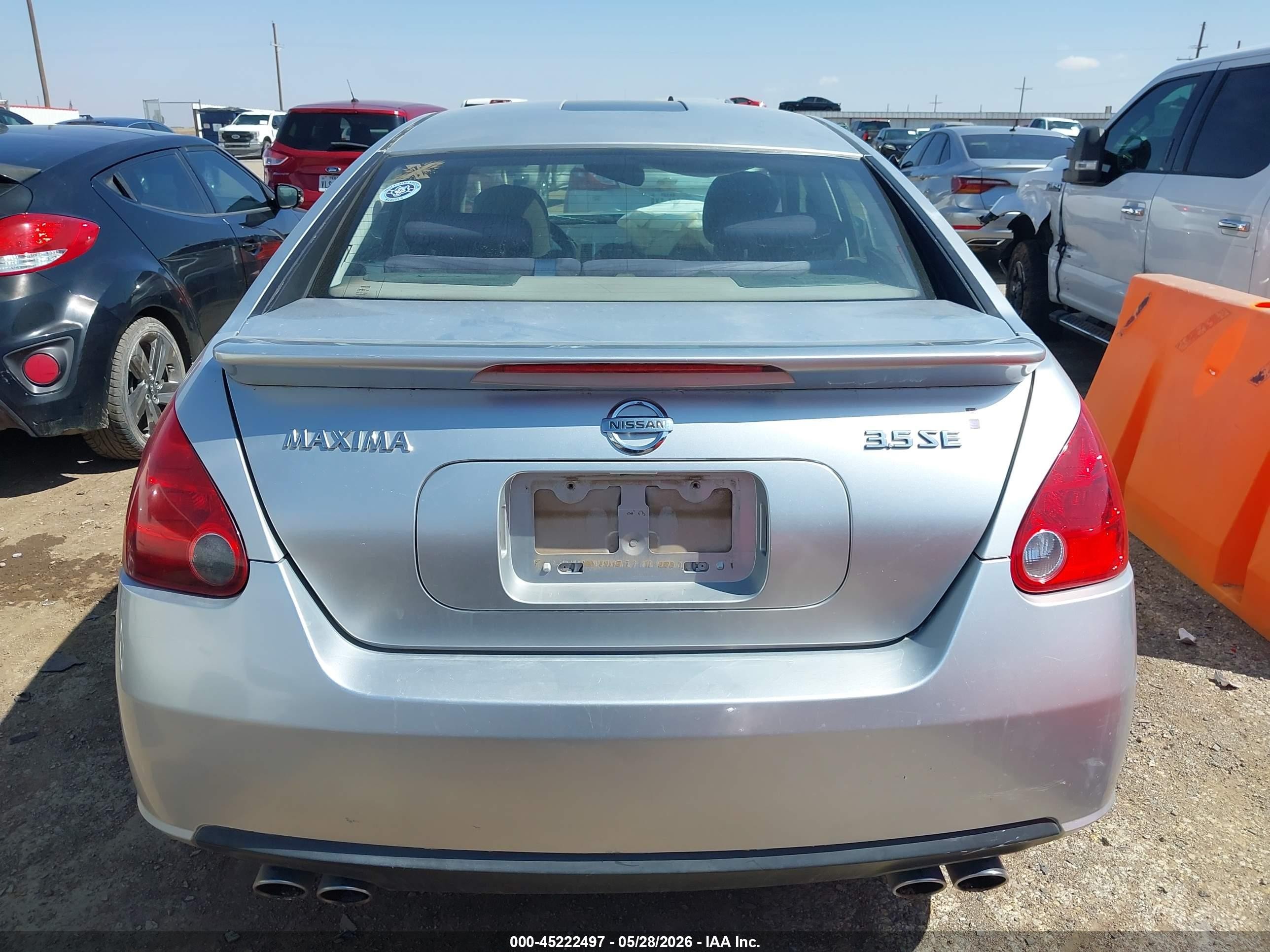 2008 Nissan Maxima 3.5 Se Silver vin: 1N4BA41E18C802953