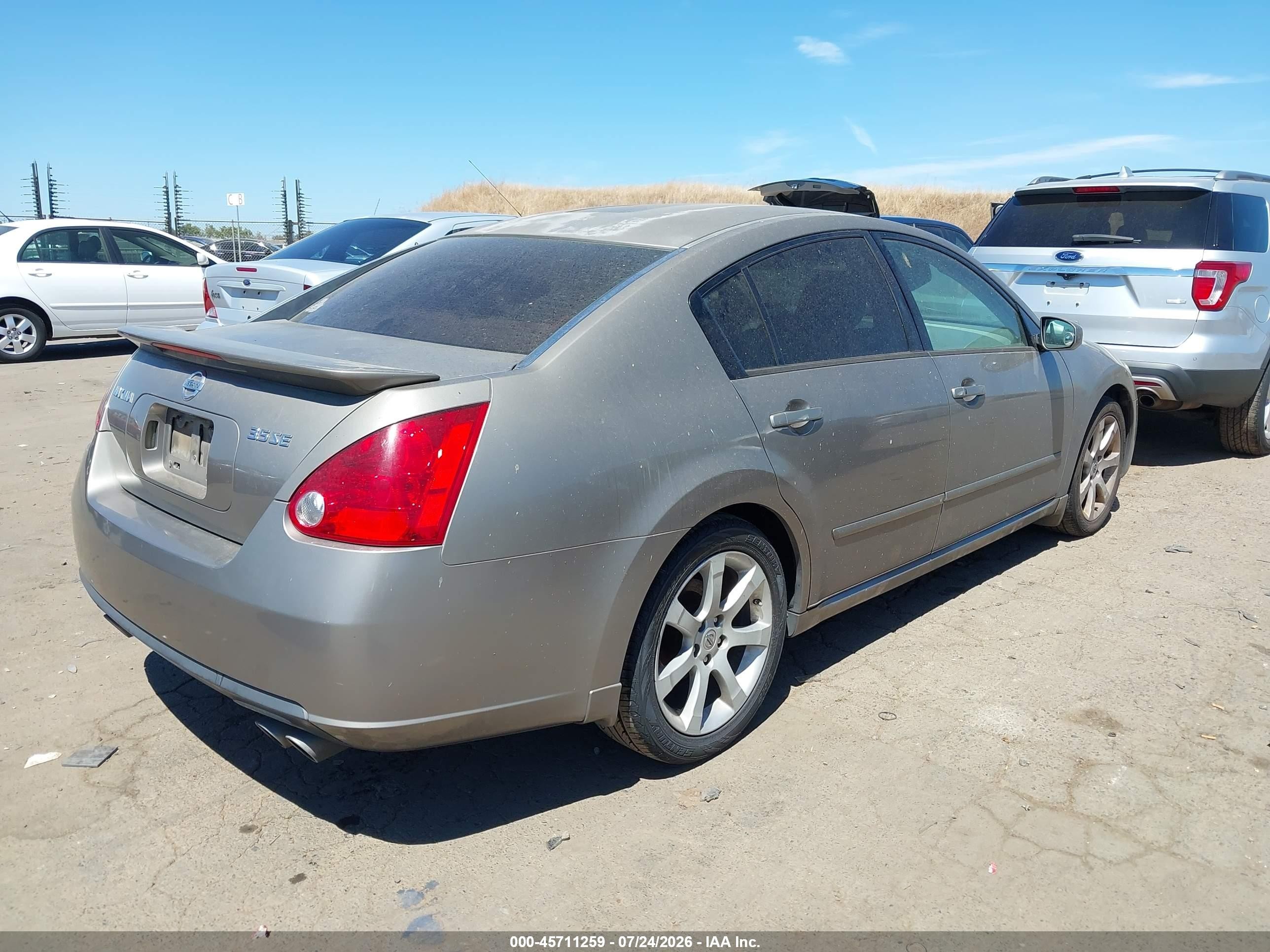 2008 Nissan Maxima 3.5 Se Gold vin: 1N4BA41E18C803763