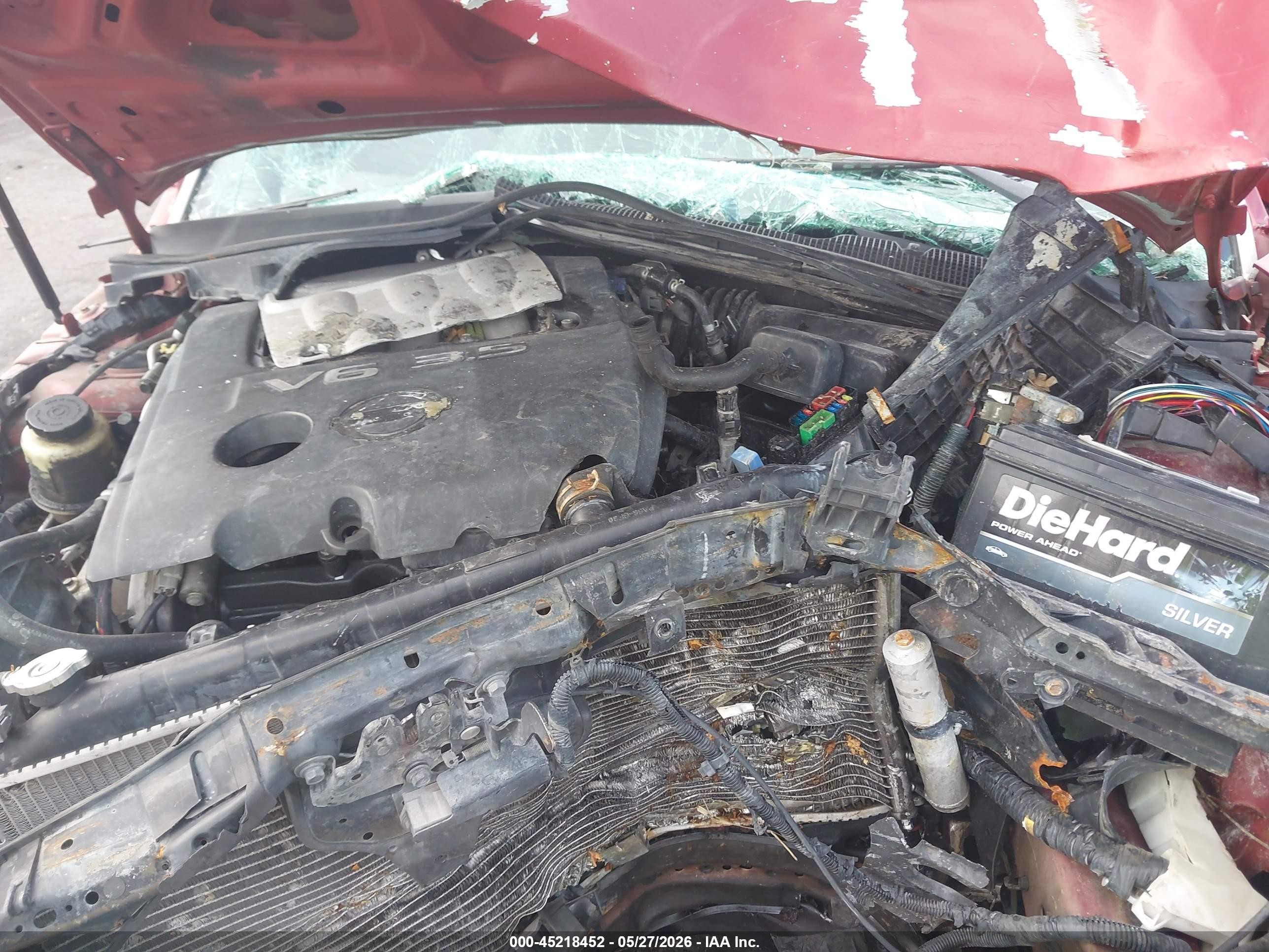2008 Nissan Maxima 3.5 Se Red vin: 1N4BA41E18C814326
