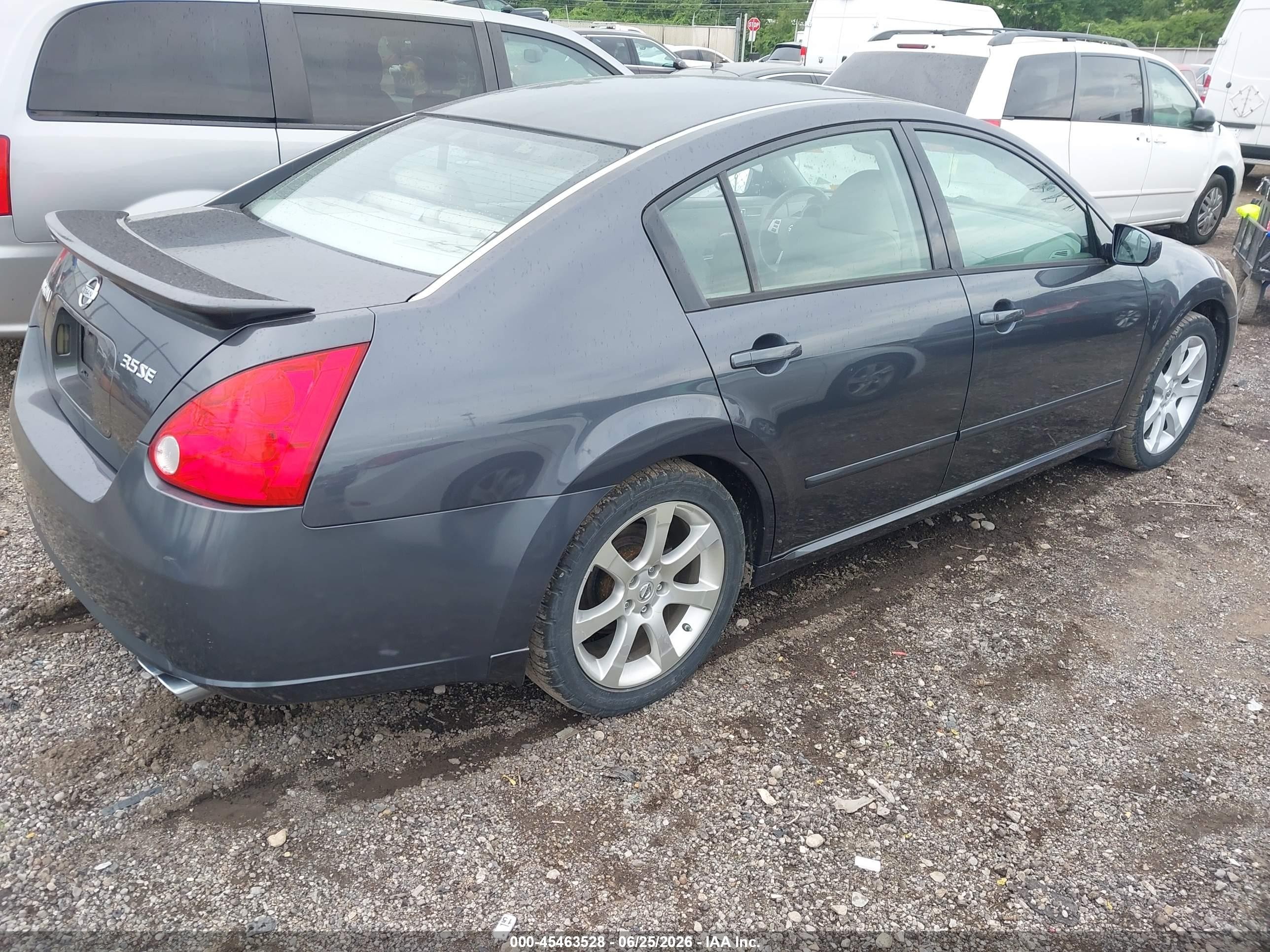 2008 Nissan Maxima 3.5 Se Gray vin: 1N4BA41E18C822135