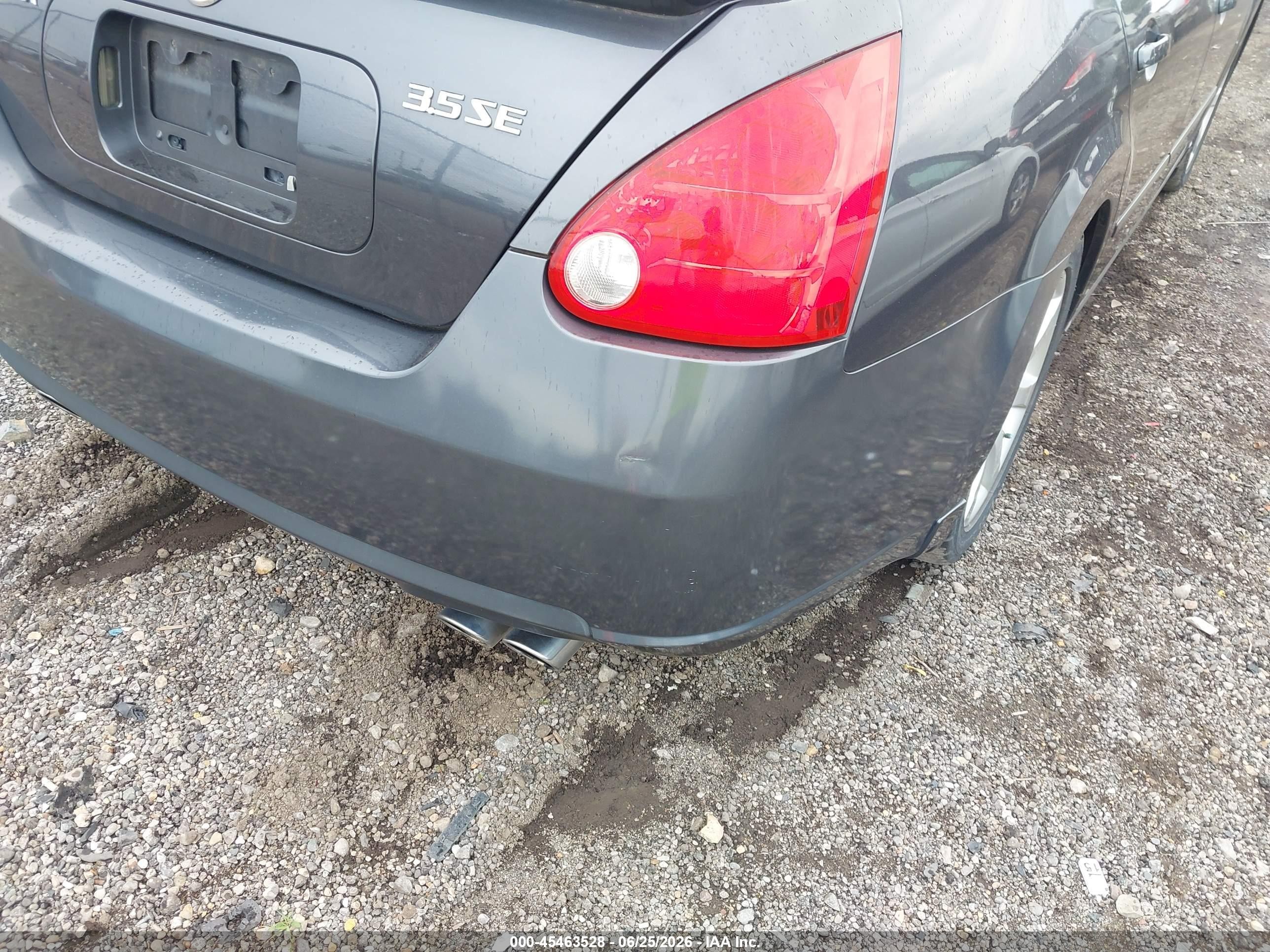 2008 Nissan Maxima 3.5 Se Gray vin: 1N4BA41E18C822135
