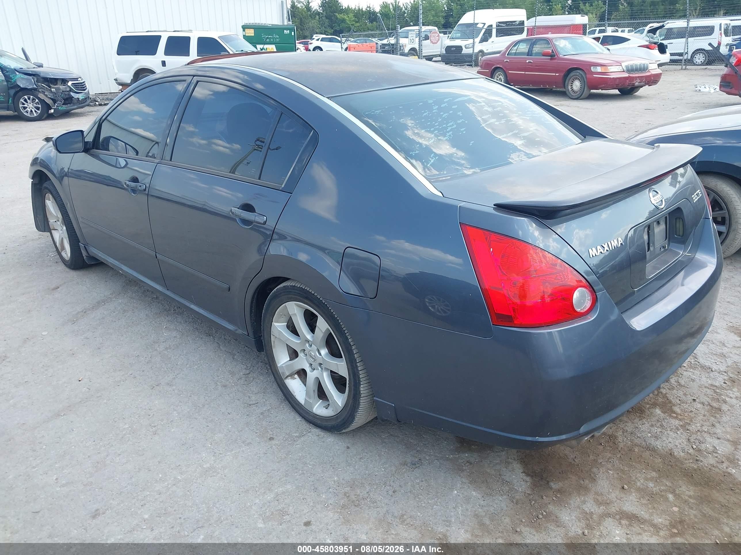 2008 Nissan Maxima 3.5 Se Серый vin: 1N4BA41E18C824645