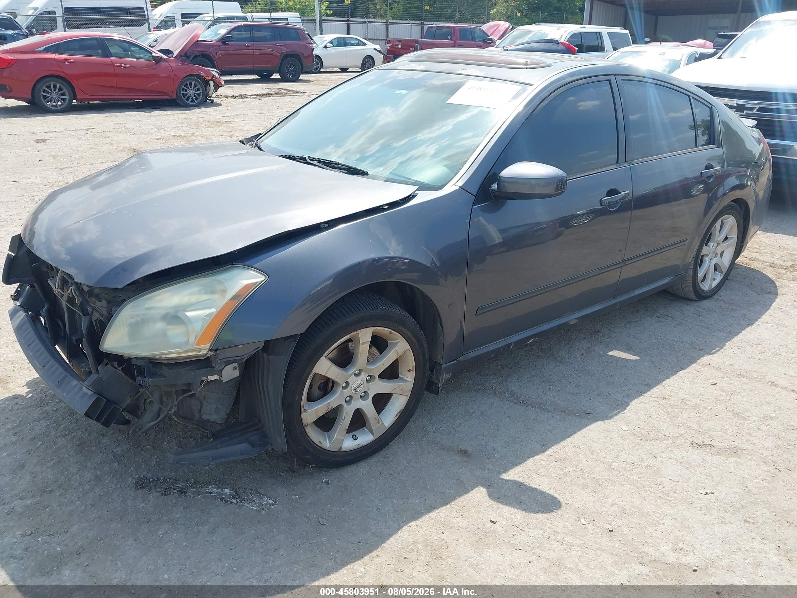 2008 Nissan Maxima 3.5 Se Серый vin: 1N4BA41E18C824645