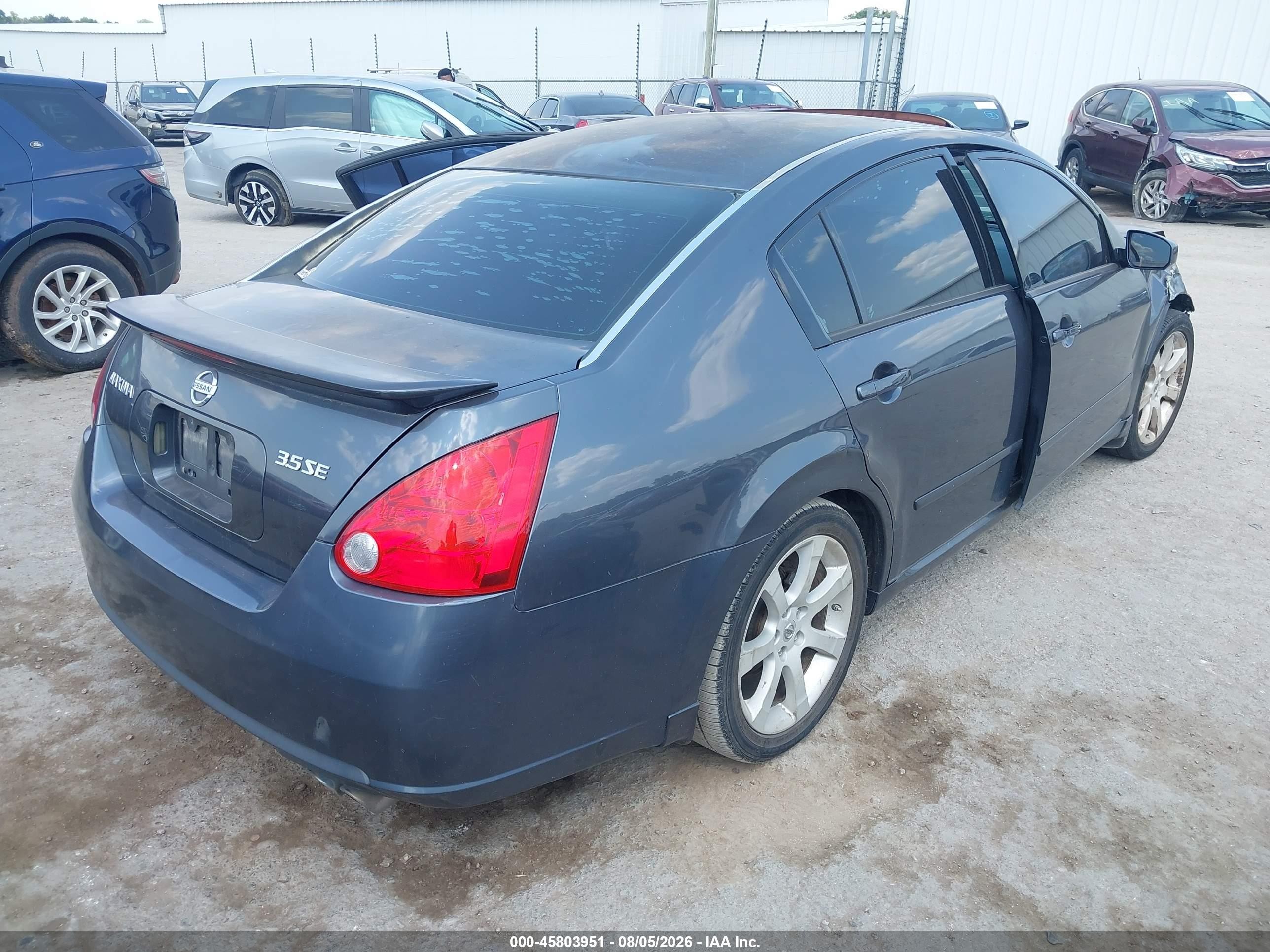 2008 Nissan Maxima 3.5 Se Серый vin: 1N4BA41E18C824645